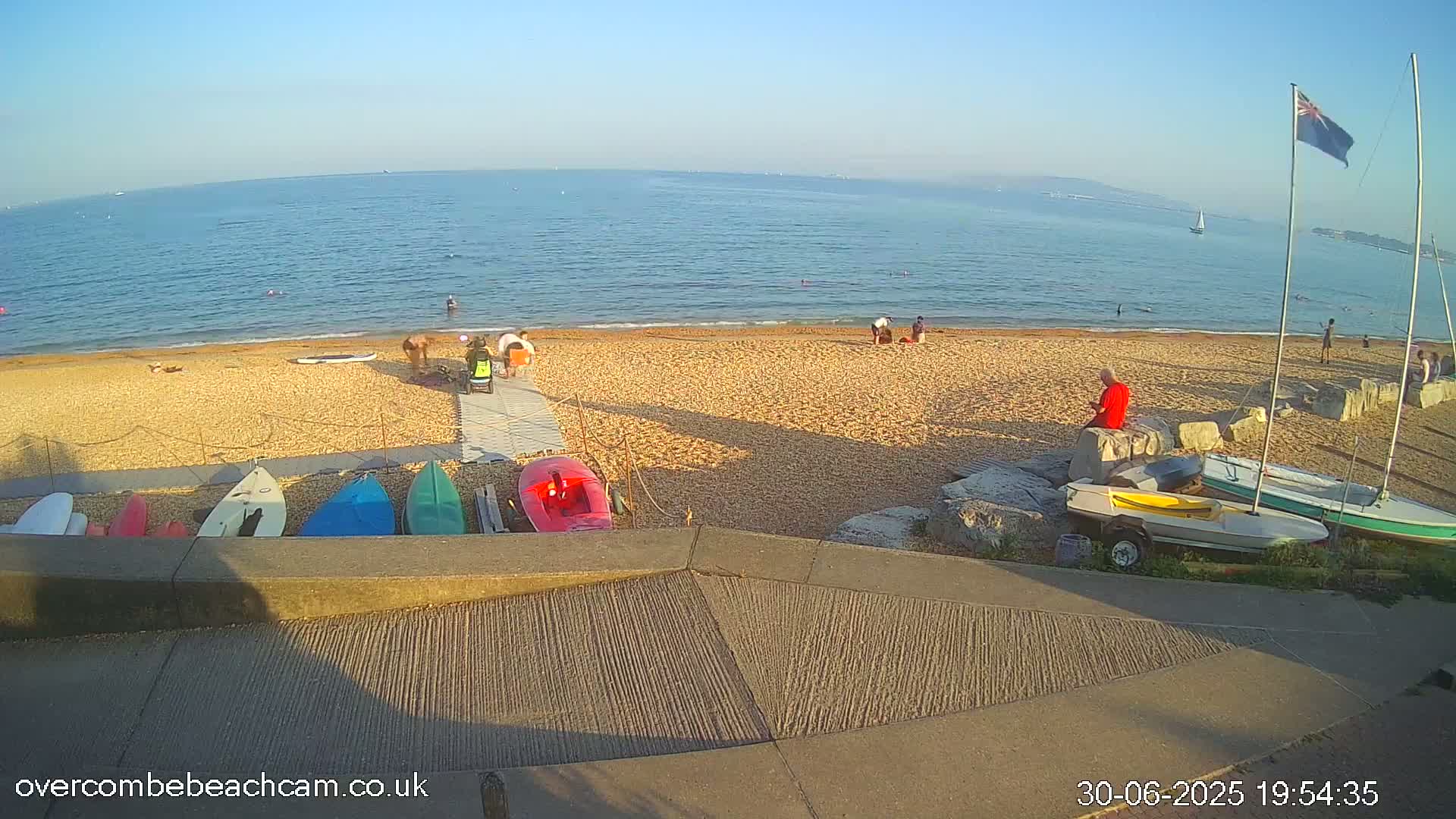 Overcombe - Weymouth Beach Live Cam - Weymouth, Dorset, South West, England, United Kingdom