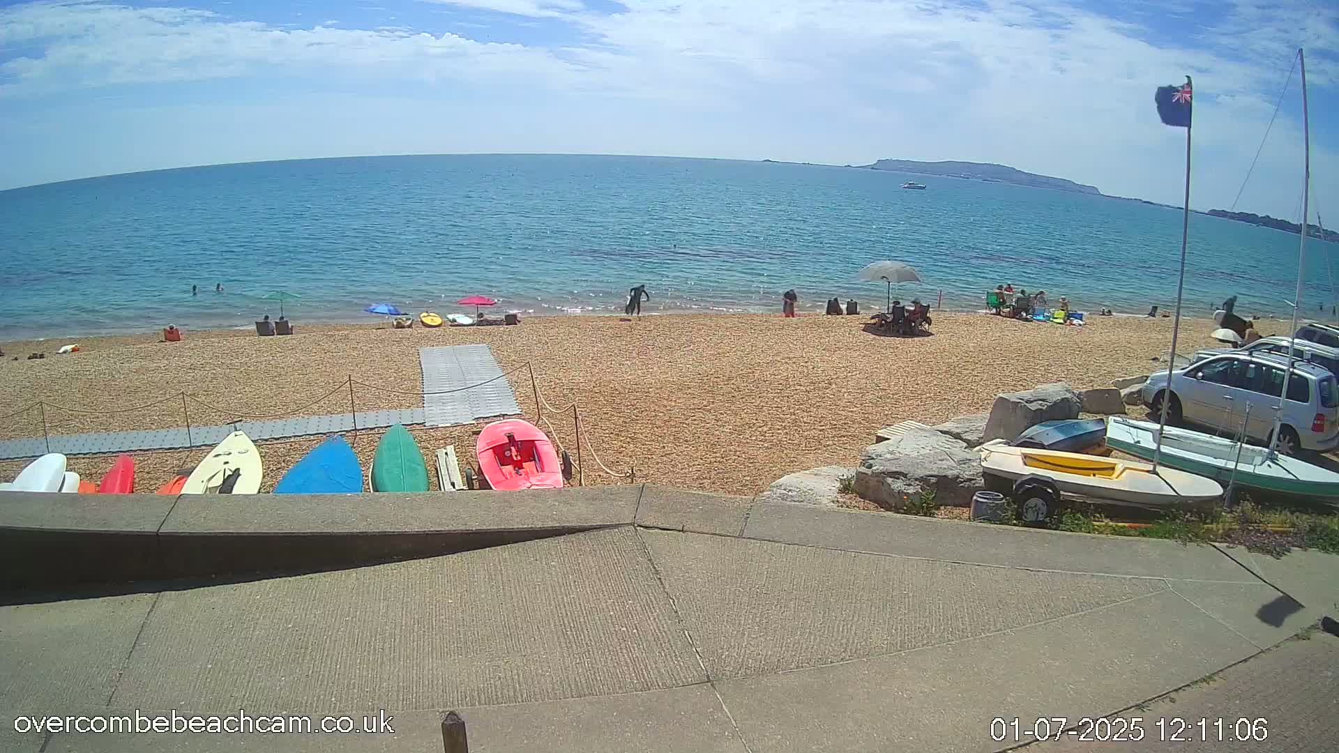 Overcombe - Weymouth Beach Live Cam - Weymouth, Dorset, South West, England, United Kingdom