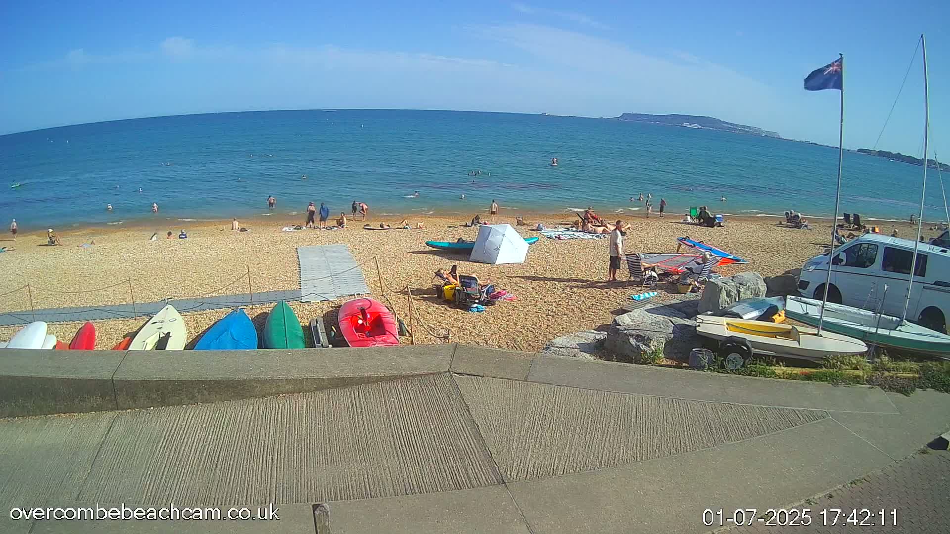 Overcombe - Weymouth Beach Live Cam - Weymouth, Dorset, South West, England, United Kingdom