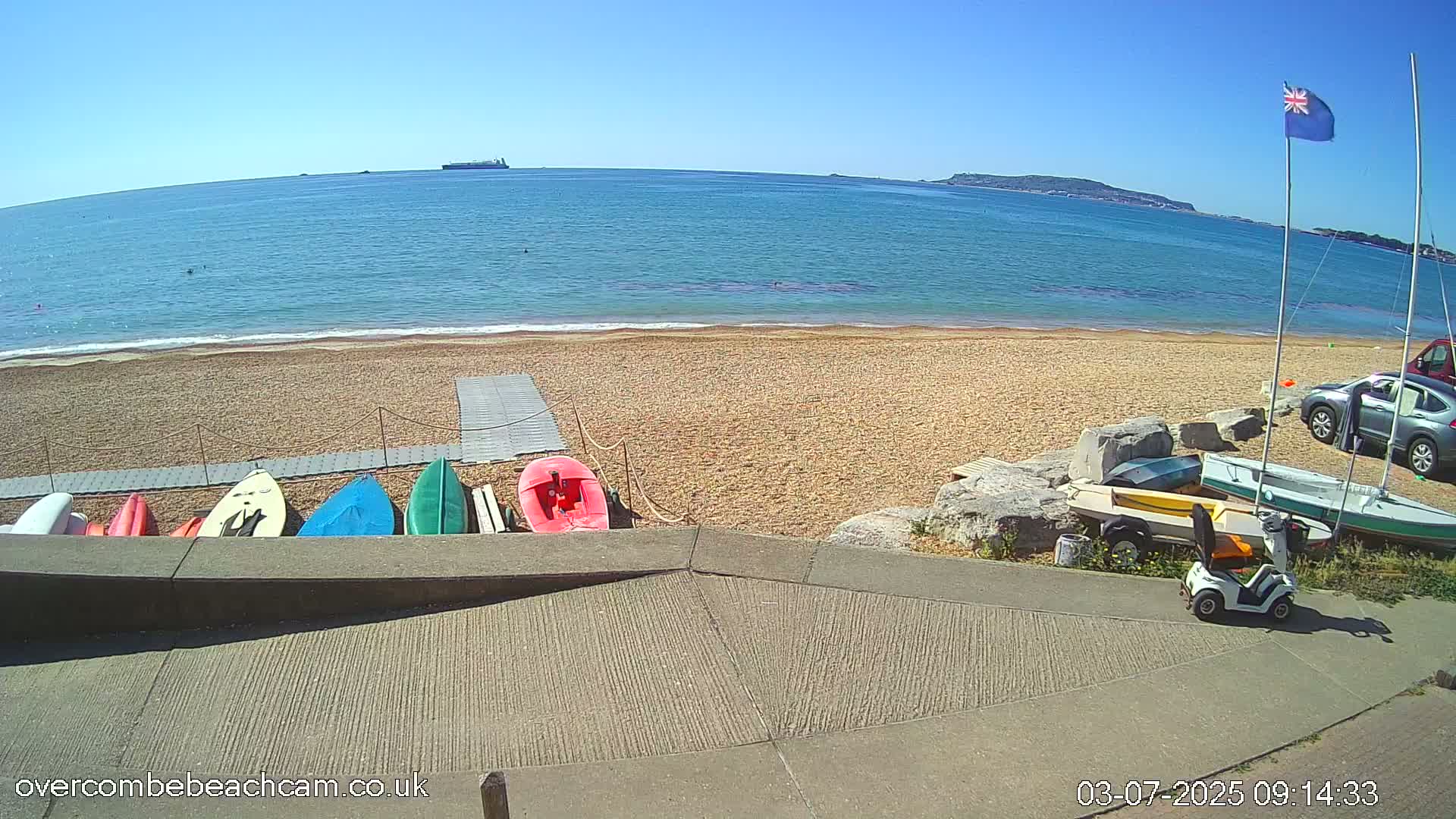 Overcombe - Weymouth Beach Live Cam - Weymouth, Dorset, South West, England, United Kingdom