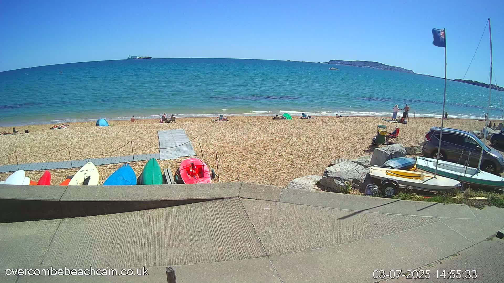 Overcombe - Weymouth Beach Live Cam - Weymouth, Dorset, South West, England, United Kingdom