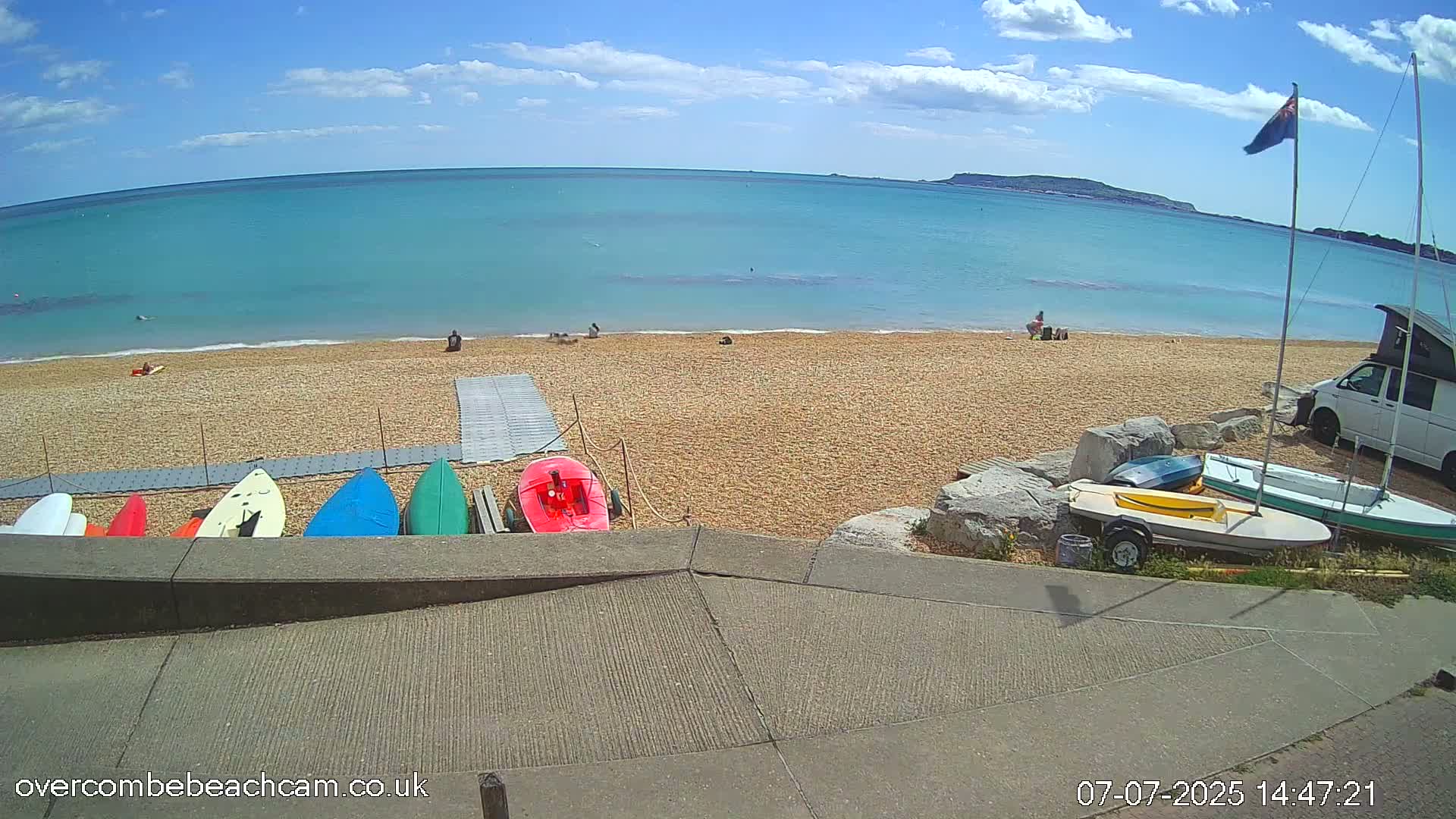 Overcombe - Weymouth Beach Live Cam - Weymouth, Dorset, South West, England, United Kingdom