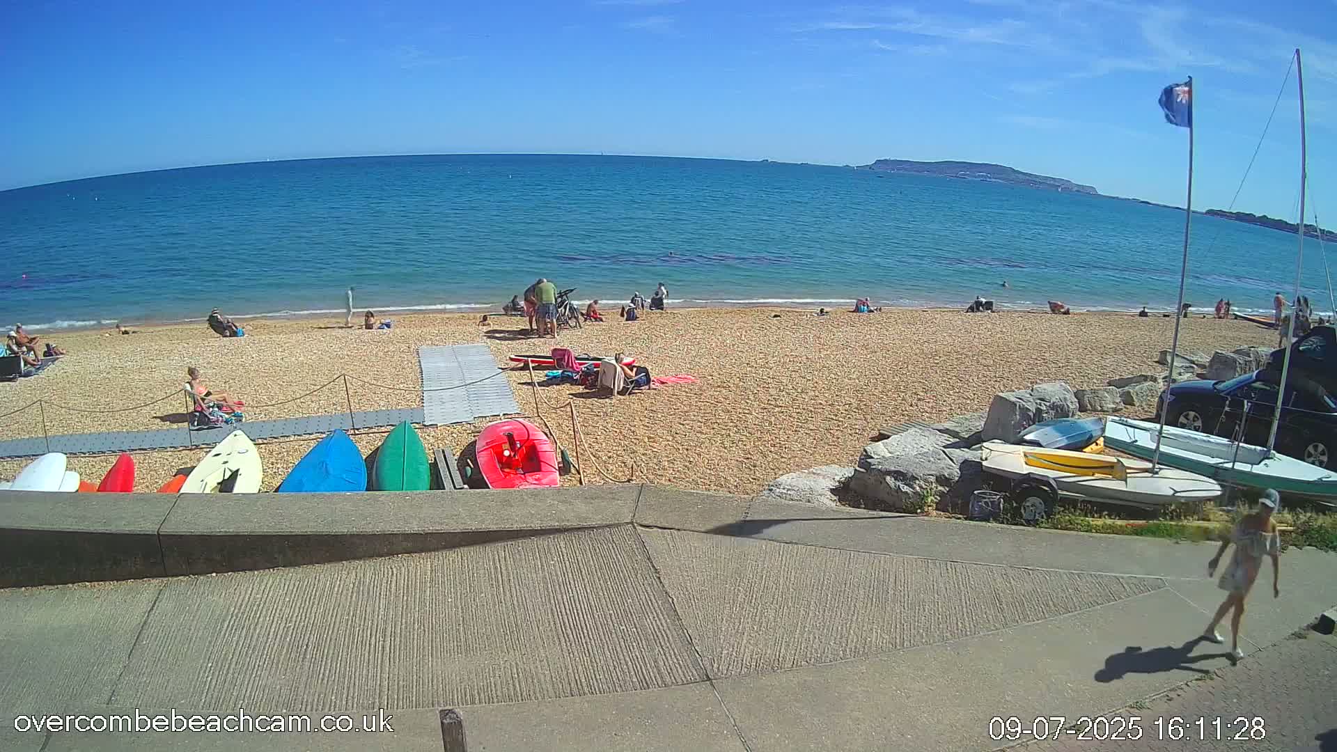 Overcombe - Weymouth Beach Live Cam - Weymouth, Dorset, South West, England, United Kingdom