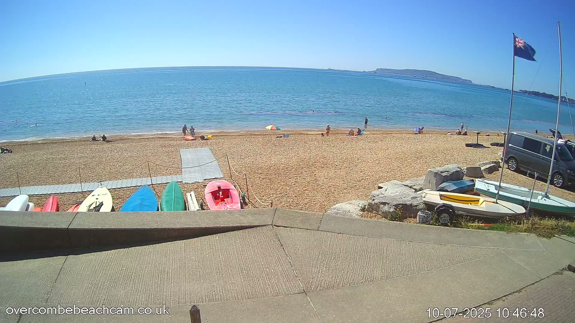 Overcombe - Weymouth Beach Live Cam - Weymouth, Dorset, South West, England, United Kingdom