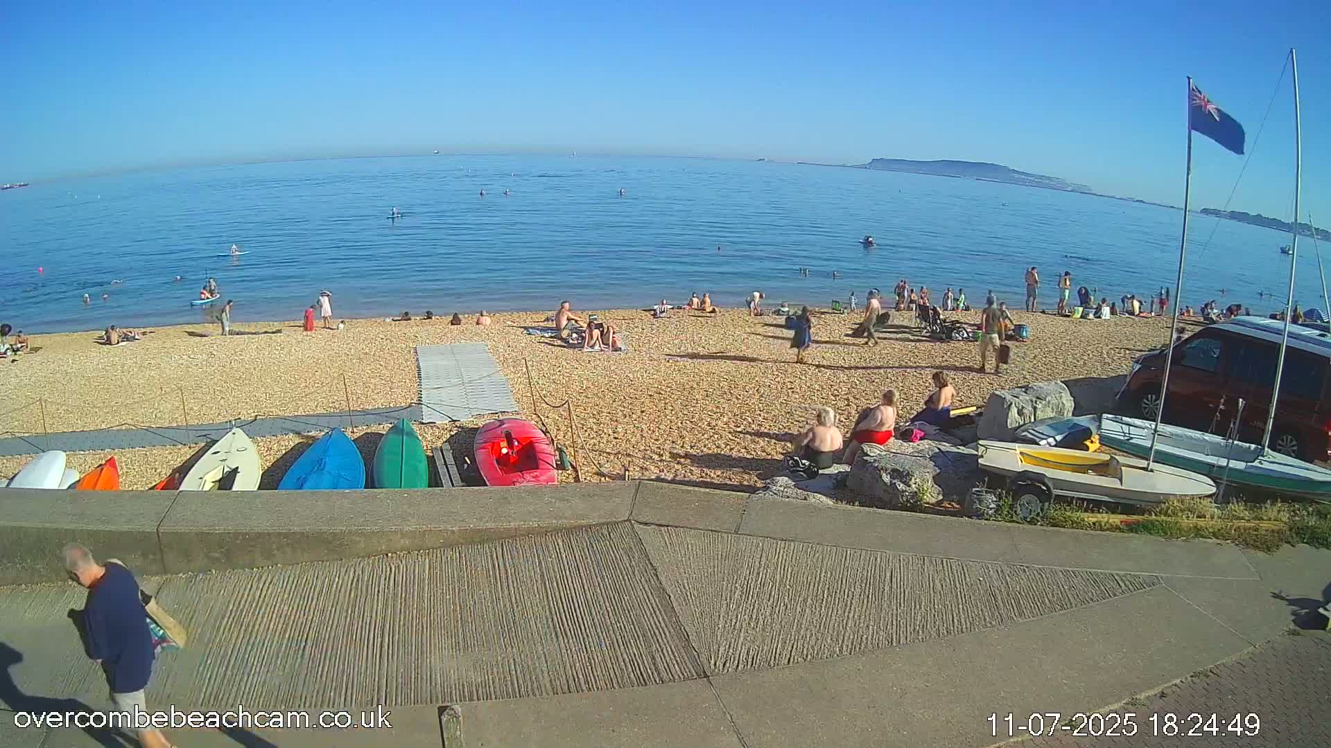 Overcombe - Weymouth Beach Live Cam - Weymouth, Dorset, South West, England, United Kingdom