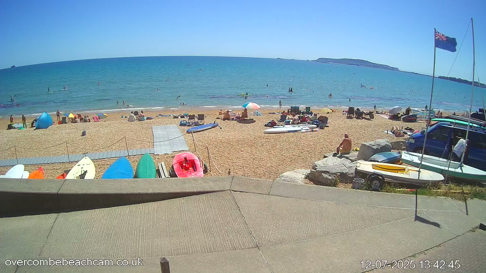 Overcombe - Weymouth Beach Live Cam - Weymouth, Dorset, South West, England, United Kingdom