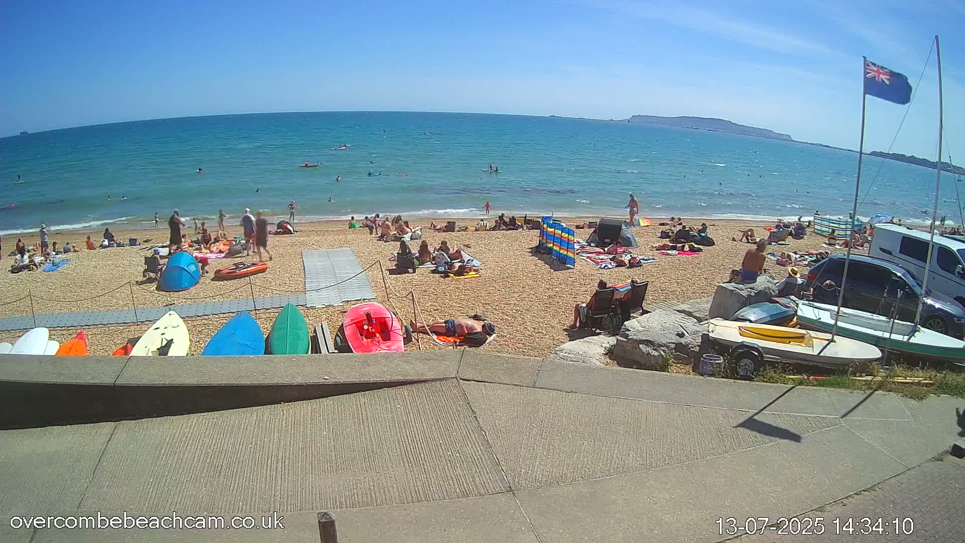 Overcombe - Weymouth Beach Live Cam - Weymouth, Dorset, South West, England, United Kingdom