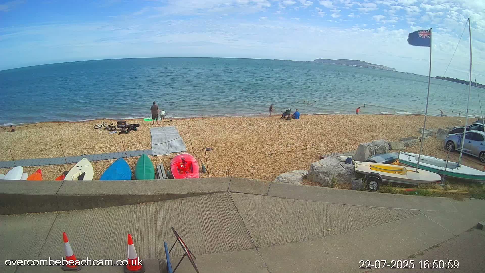 Overcombe - Weymouth Beach Live Cam - Weymouth, Dorset, South West, England, United Kingdom