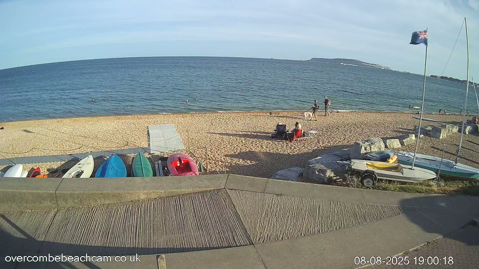 Overcombe - Weymouth Beach Live Cam - Weymouth, Dorset, South West, England, United Kingdom