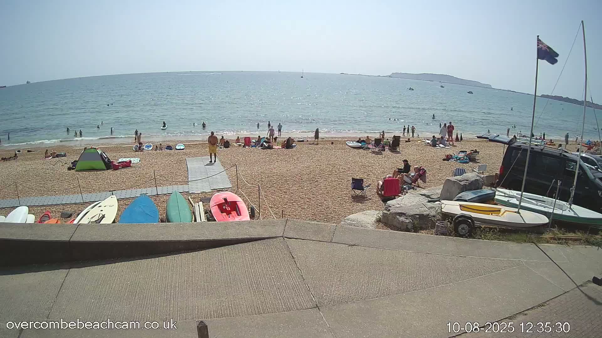 Overcombe - Weymouth Beach Live Cam - Weymouth, Dorset, South West, England, United Kingdom