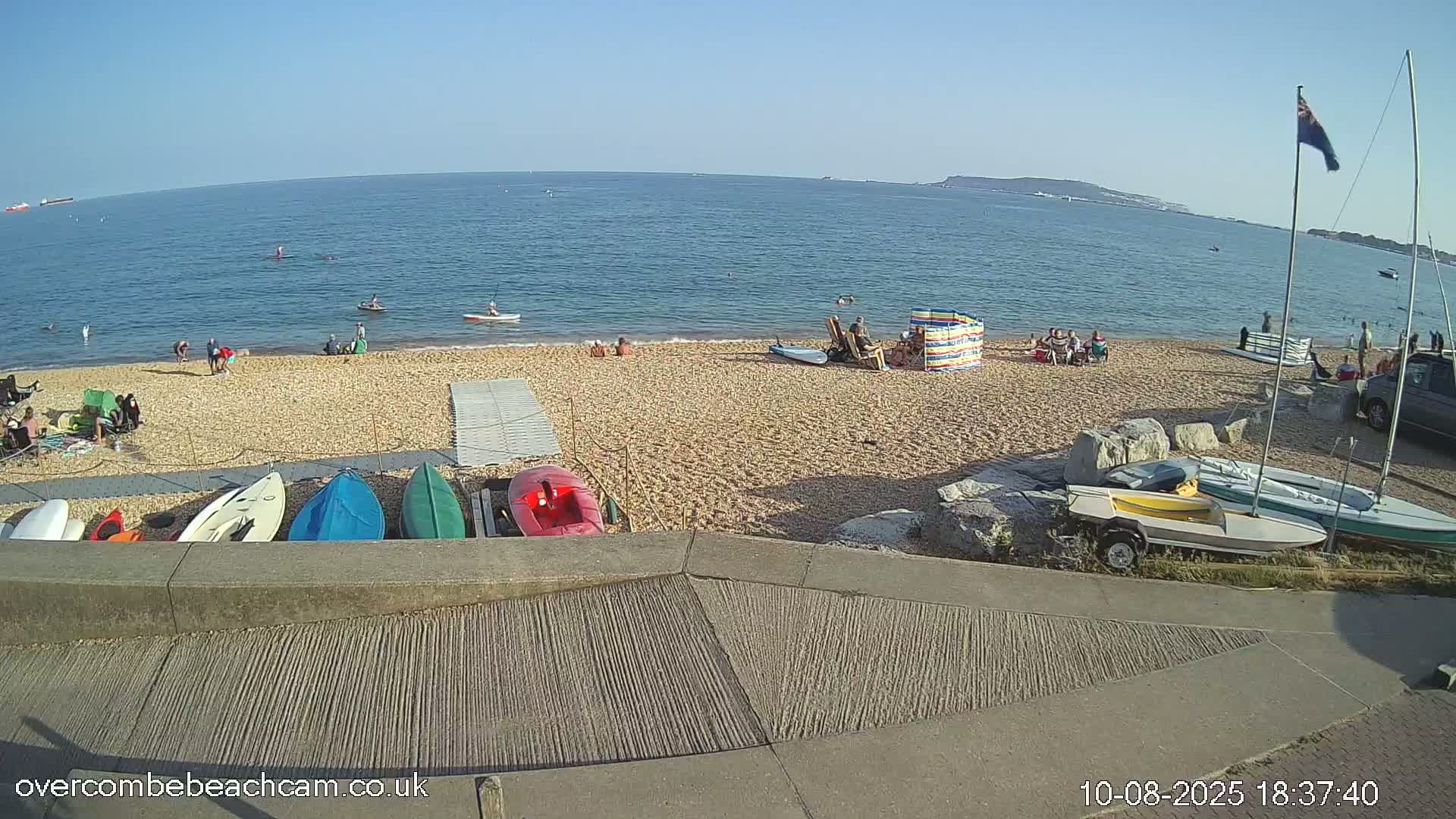 Overcombe - Weymouth Beach Live Cam - Weymouth, Dorset, South West, England, United Kingdom