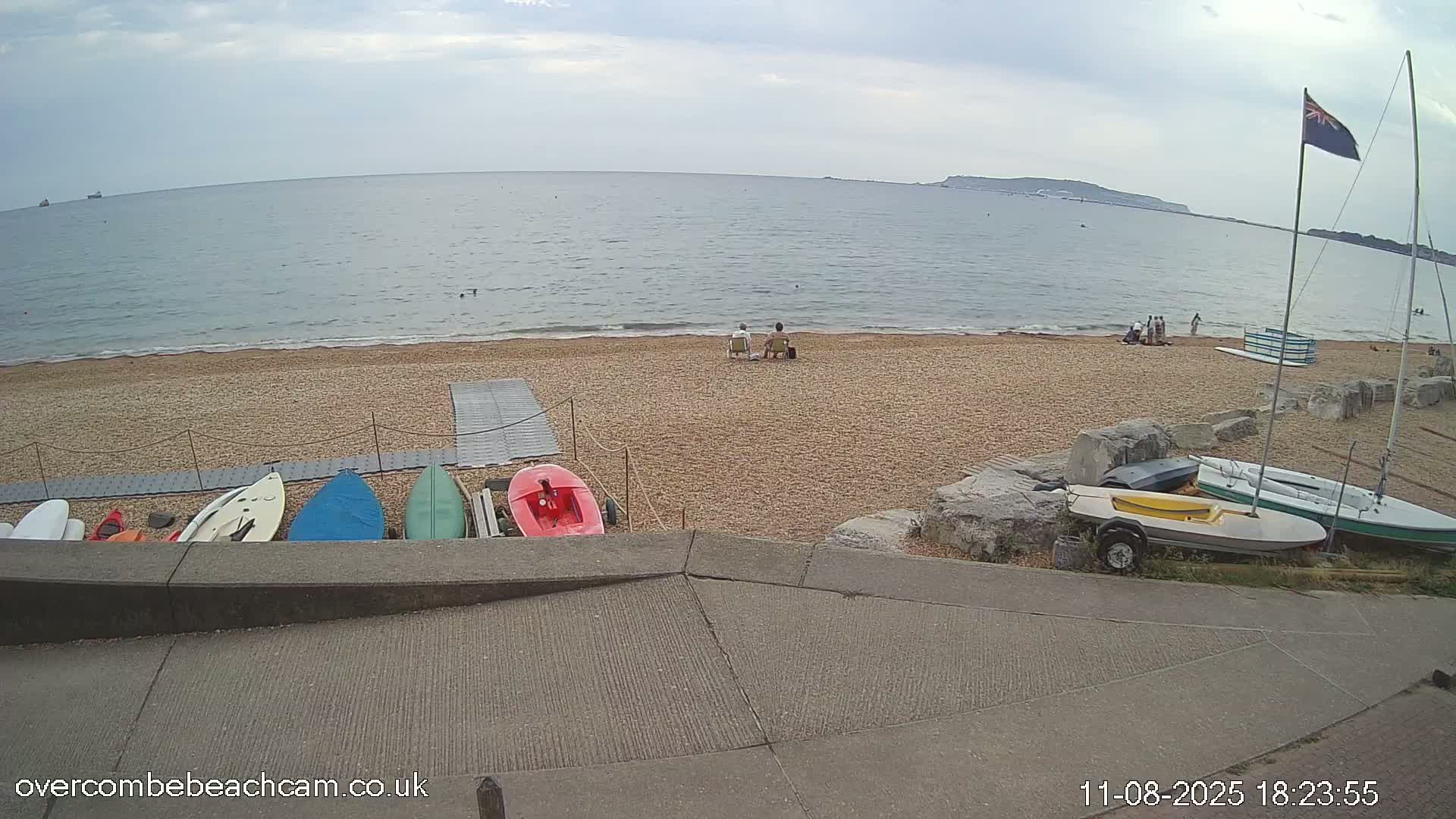 Overcombe - Weymouth Beach Live Cam - Weymouth, Dorset, South West, England, United Kingdom