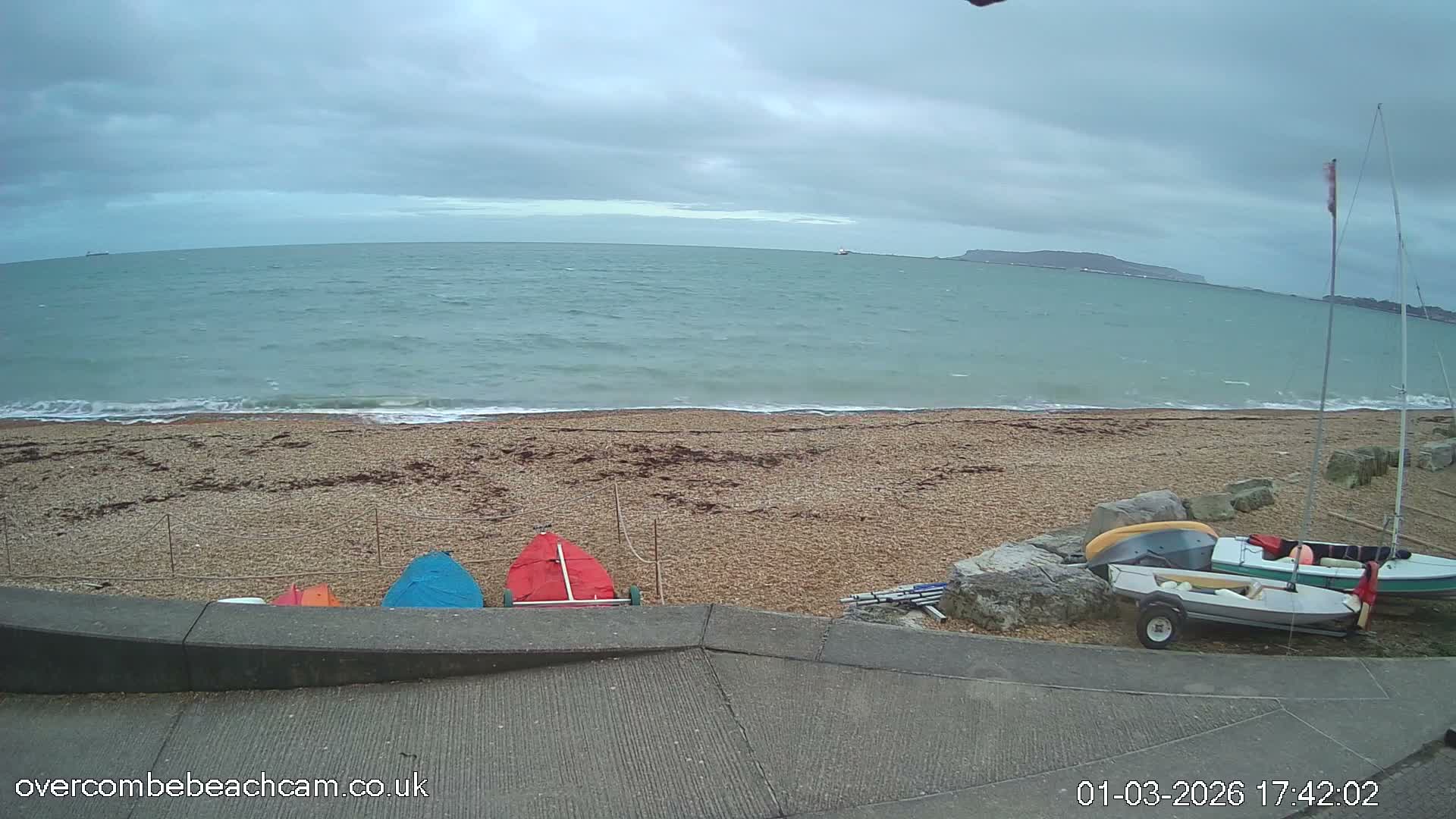 Overcombe - Weymouth Beach Live Cam - Weymouth, Dorset, South West, England, United Kingdom