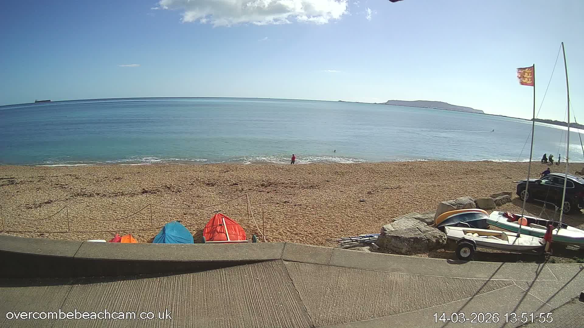 Overcombe - Weymouth Beach Live Cam - Weymouth, Dorset, South West, England, United Kingdom