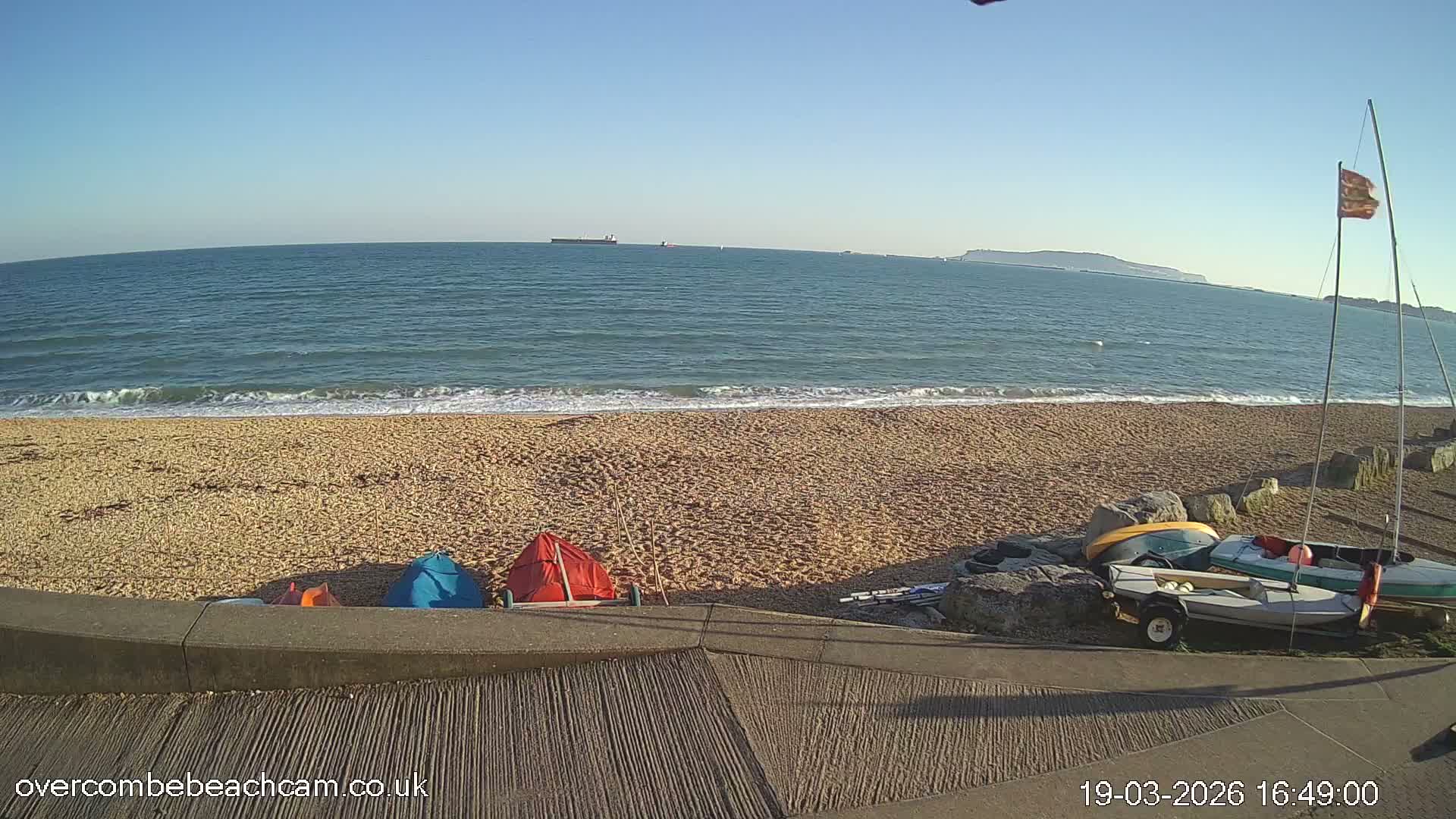 Overcombe - Weymouth Beach Live Cam - Weymouth, Dorset, South West, England, United Kingdom