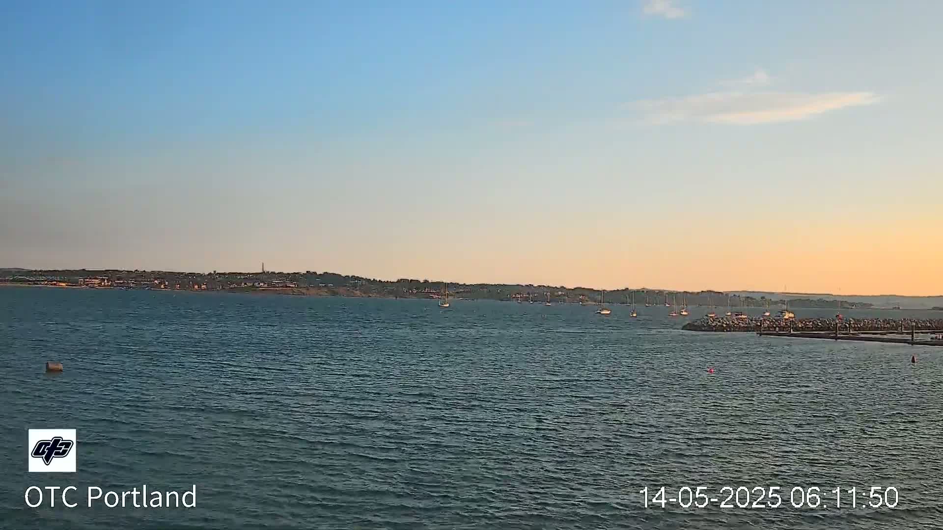Portland Island Harbour & Weymouth City Live Cam - Portland, Dorset, Sout West, England, United Kingdom