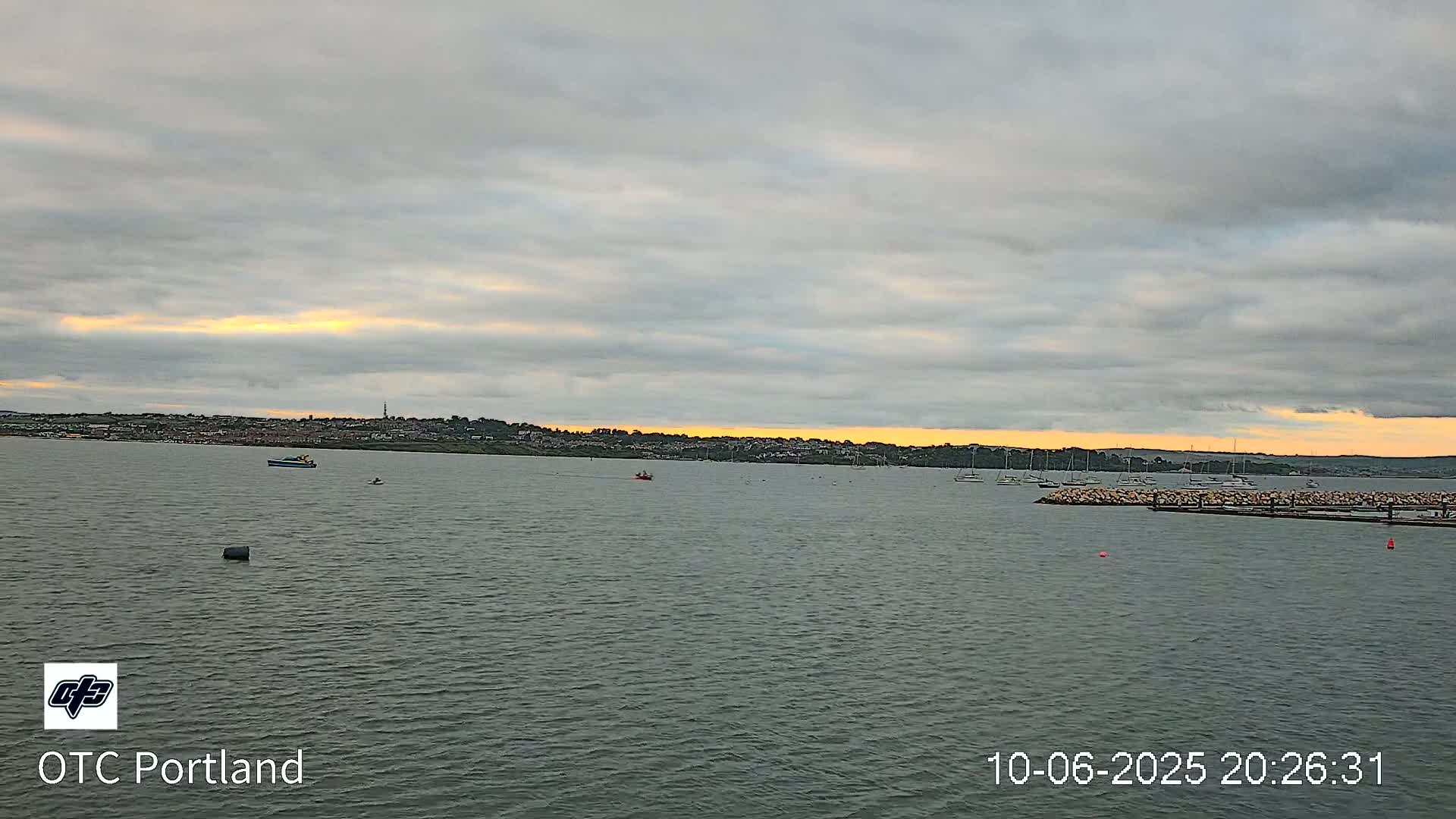 Portland Island Harbour & Weymouth City Live Cam - Portland, Dorset, Sout West, England, United Kingdom