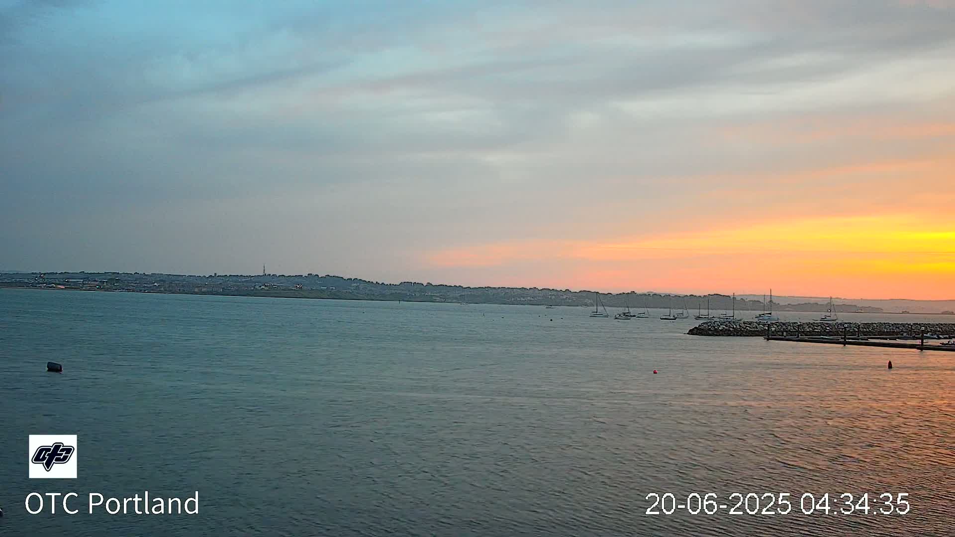 Portland Island Harbour & Weymouth City Live Cam - Portland, Dorset, Sout West, England, United Kingdom