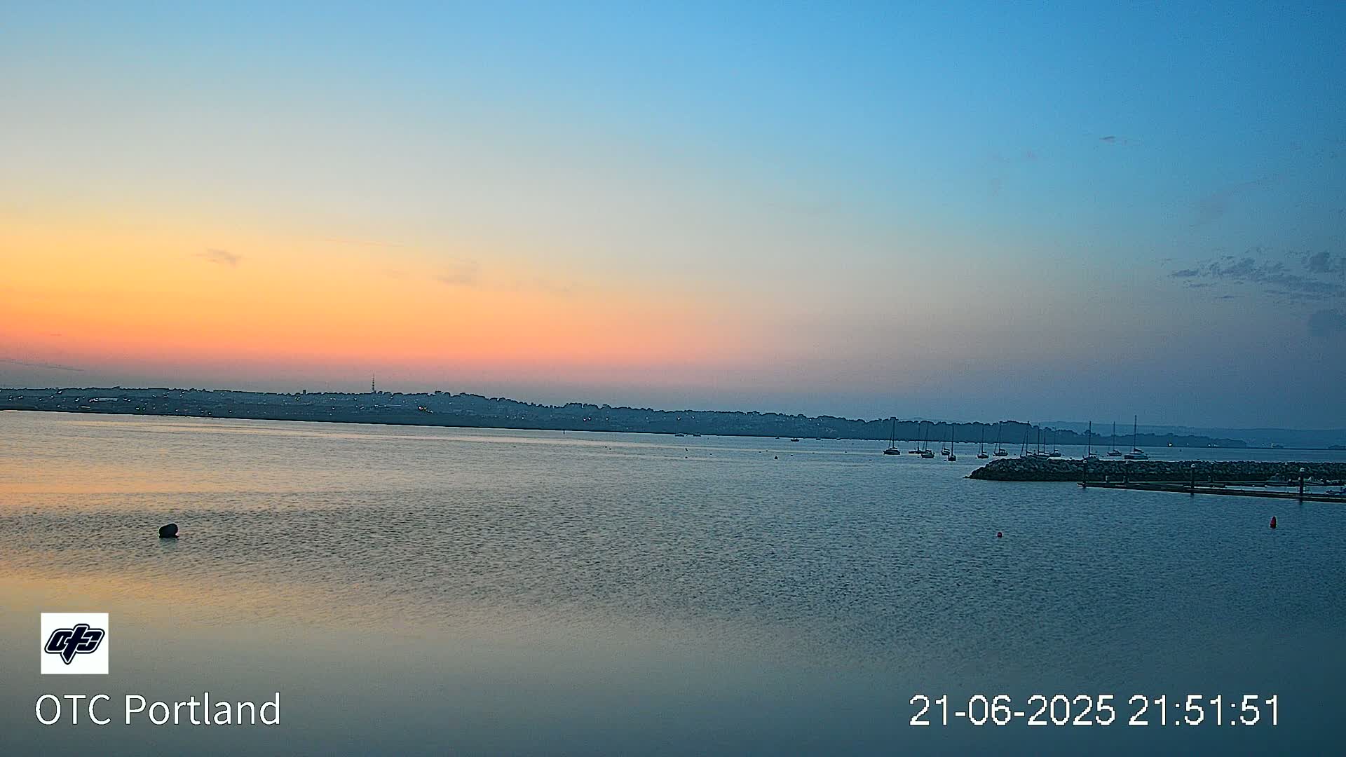 Portland Island Harbour & Weymouth City Live Cam - Portland, Dorset, Sout West, England, United Kingdom