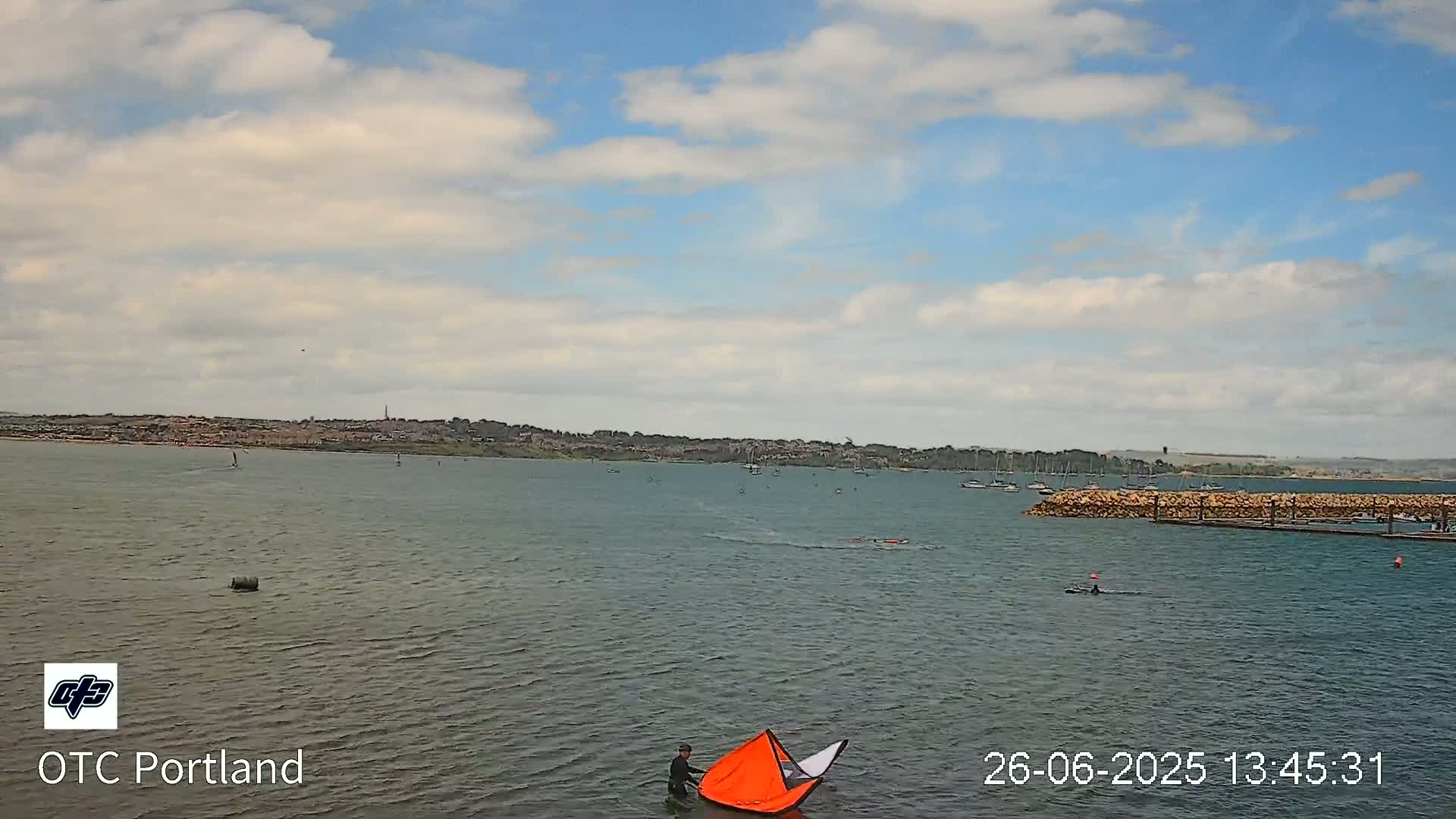 Portland Island Harbour & Weymouth City Live Cam - Portland, Dorset, Sout West, England, United Kingdom