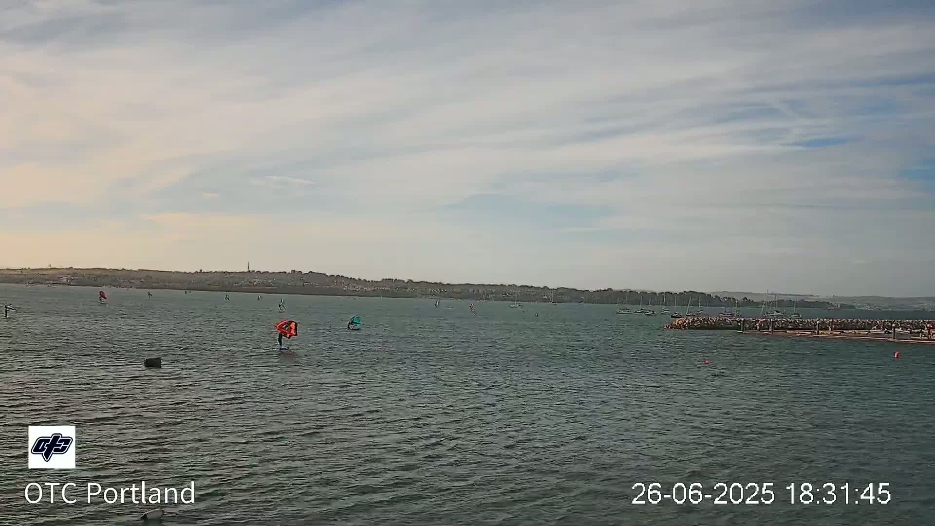 Portland Island Harbour & Weymouth City Live Cam - Portland, Dorset, Sout West, England, United Kingdom