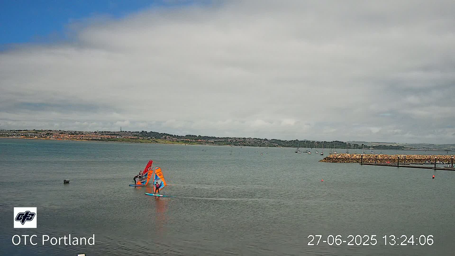 Portland Island Harbour & Weymouth City Live Cam - Portland, Dorset, Sout West, England, United Kingdom