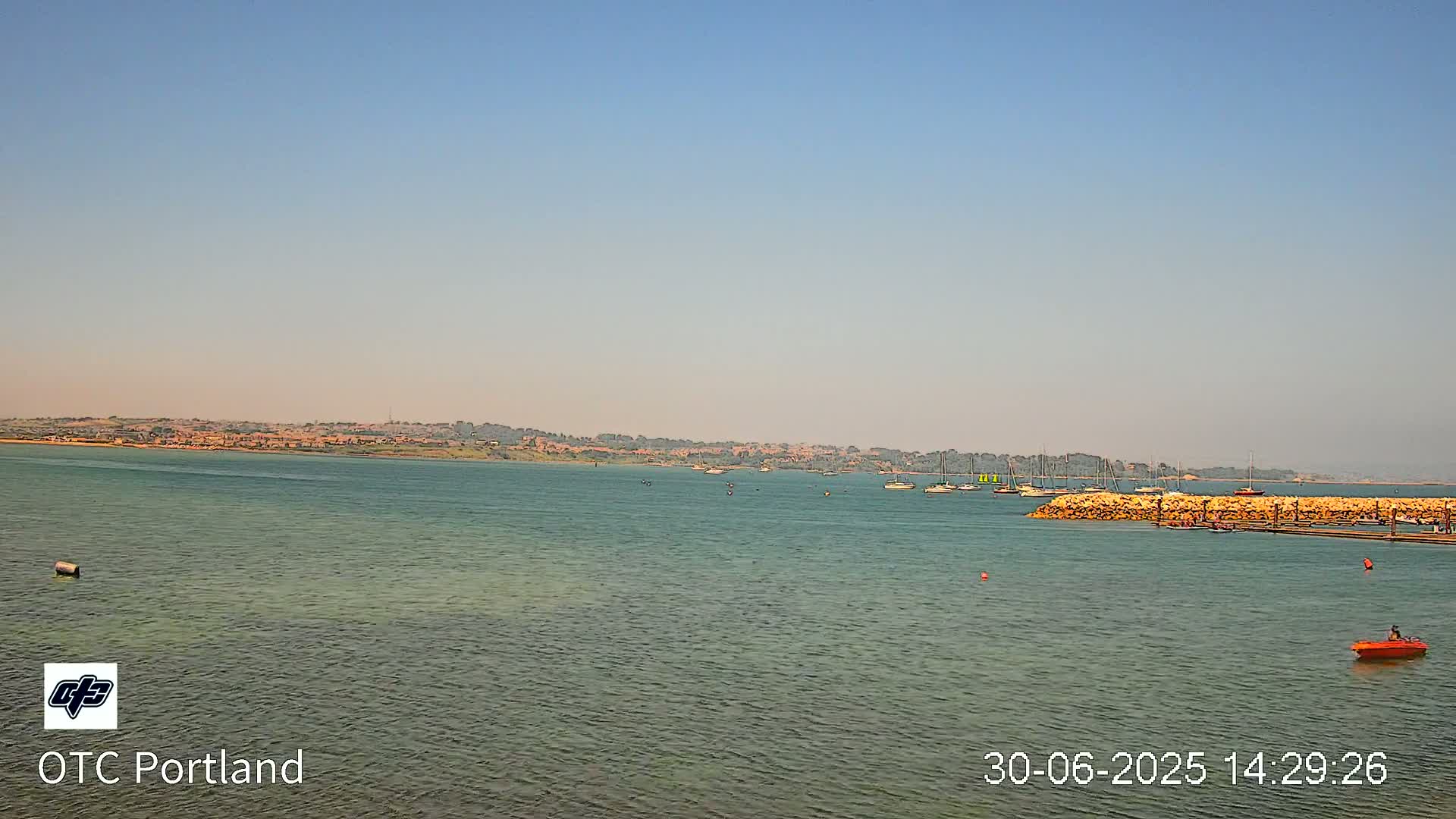 Portland Island Harbour & Weymouth City Live Cam - Portland, Dorset, Sout West, England, United Kingdom