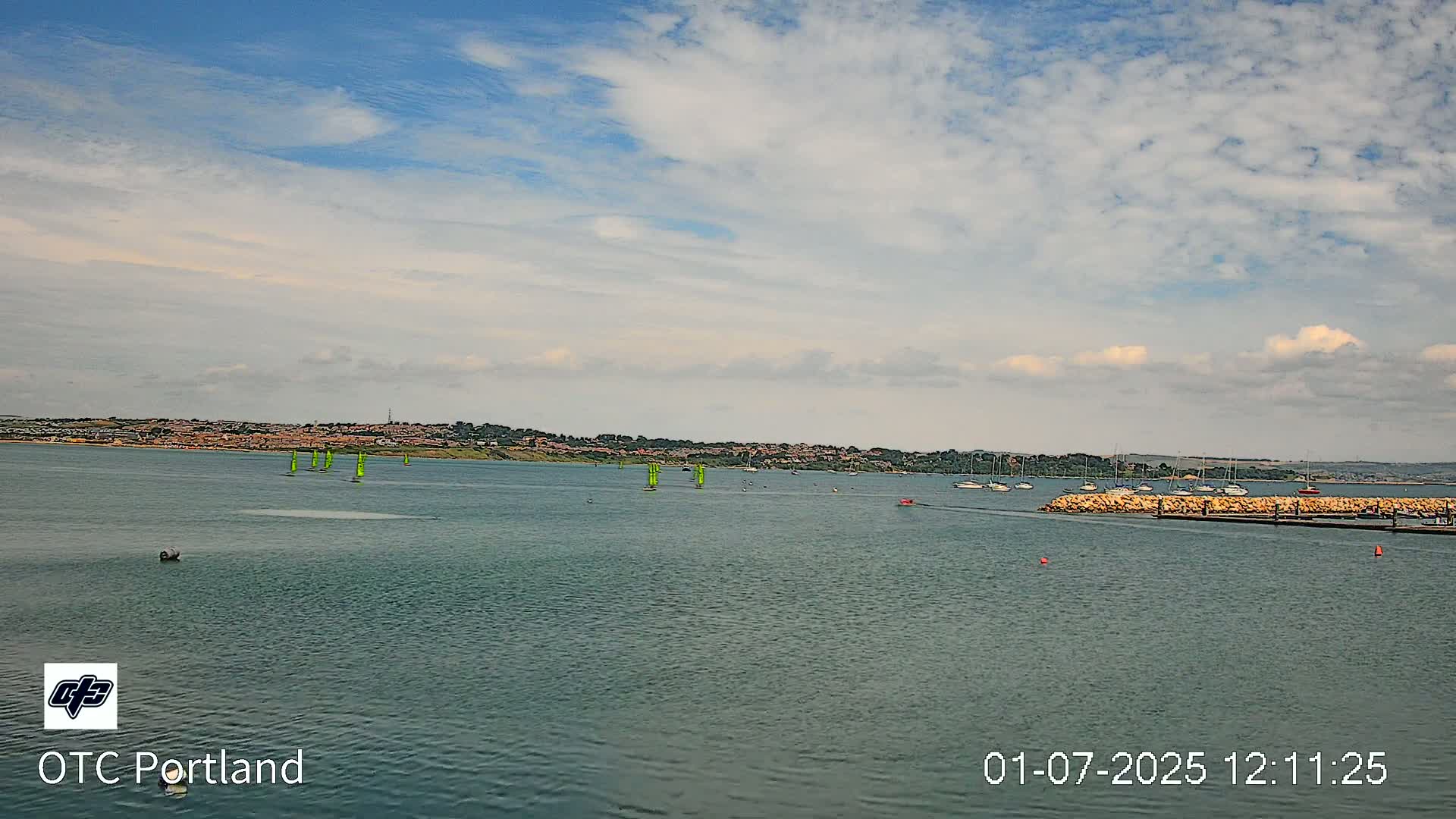 Portland Island Harbour & Weymouth City Live Cam - Portland, Dorset, Sout West, England, United Kingdom