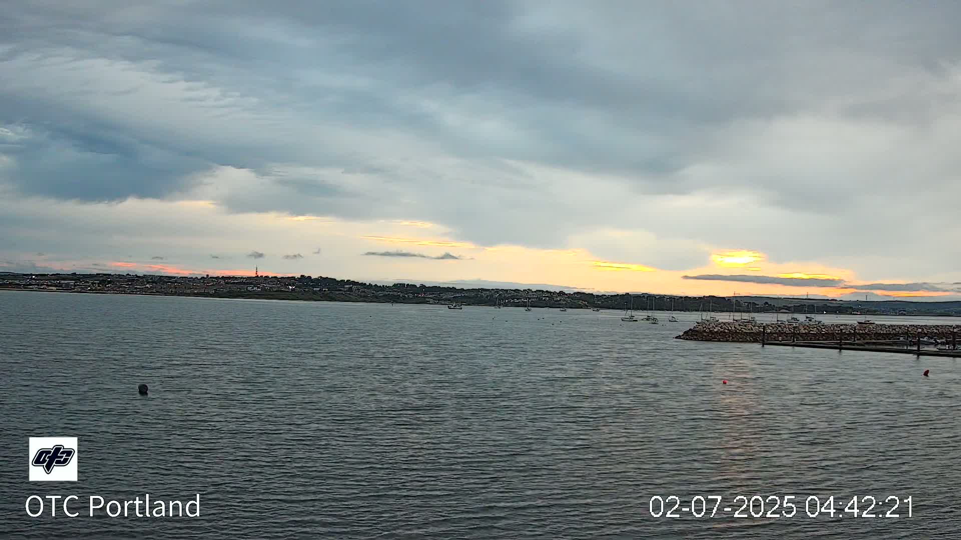 Portland Island Harbour & Weymouth City Live Cam - Portland, Dorset, Sout West, England, United Kingdom