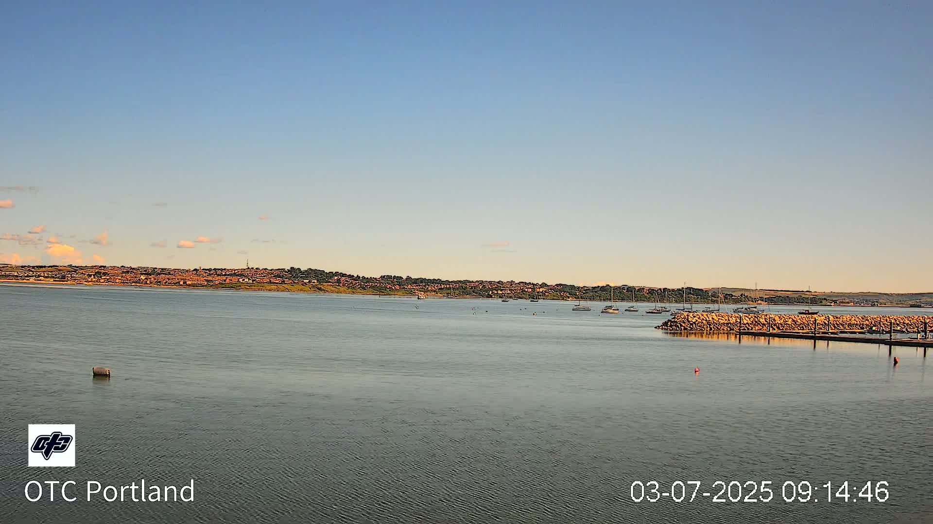 Portland Island Harbour & Weymouth City Live Cam - Portland, Dorset, Sout West, England, United Kingdom