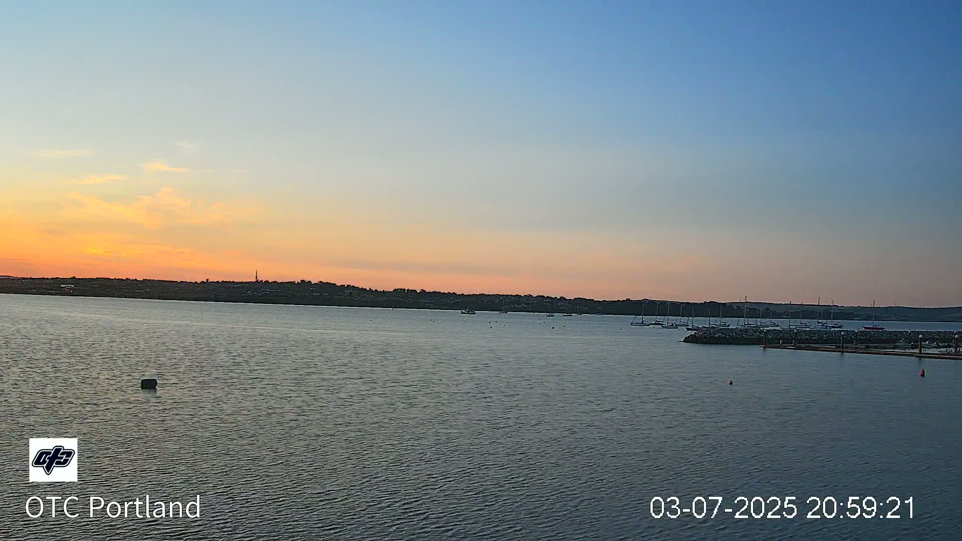 Portland Island Harbour & Weymouth City Live Cam - Portland, Dorset, Sout West, England, United Kingdom