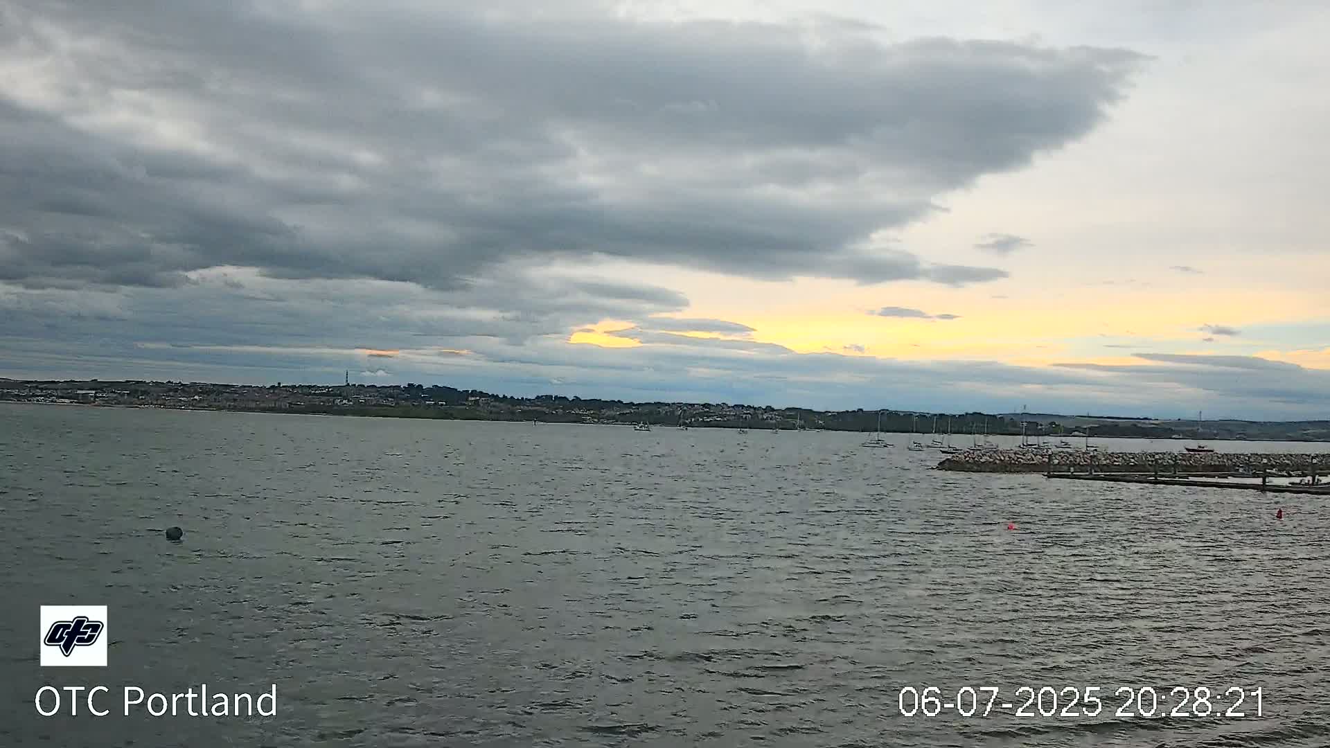 Portland Island Harbour & Weymouth City Live Cam - Portland, Dorset, Sout West, England, United Kingdom