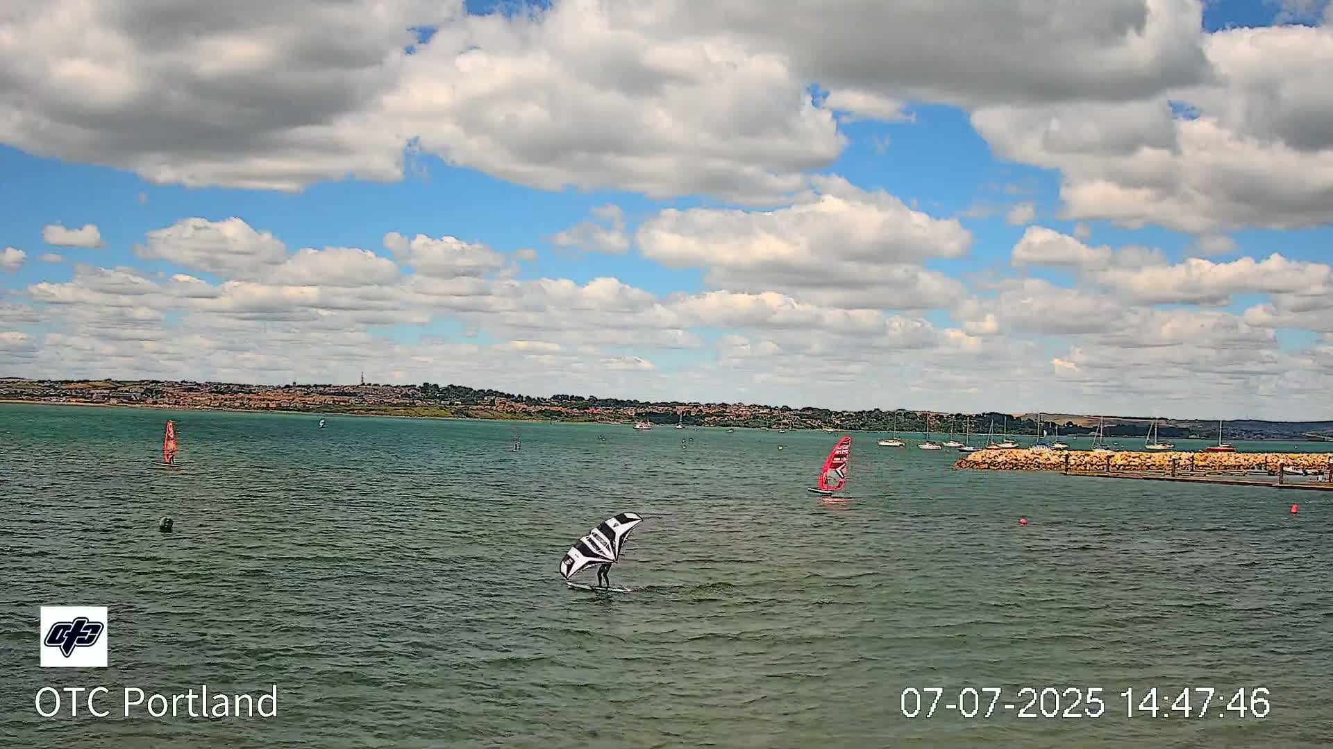 Portland Island Harbour & Weymouth City Live Cam - Portland, Dorset, Sout West, England, United Kingdom