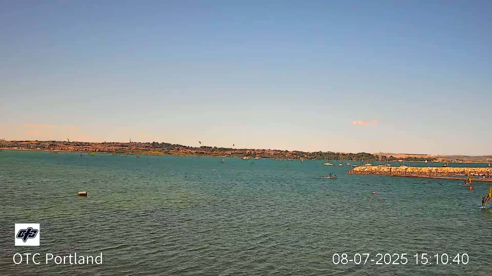 Portland Island Harbour & Weymouth City Live Cam - Portland, Dorset, Sout West, England, United Kingdom