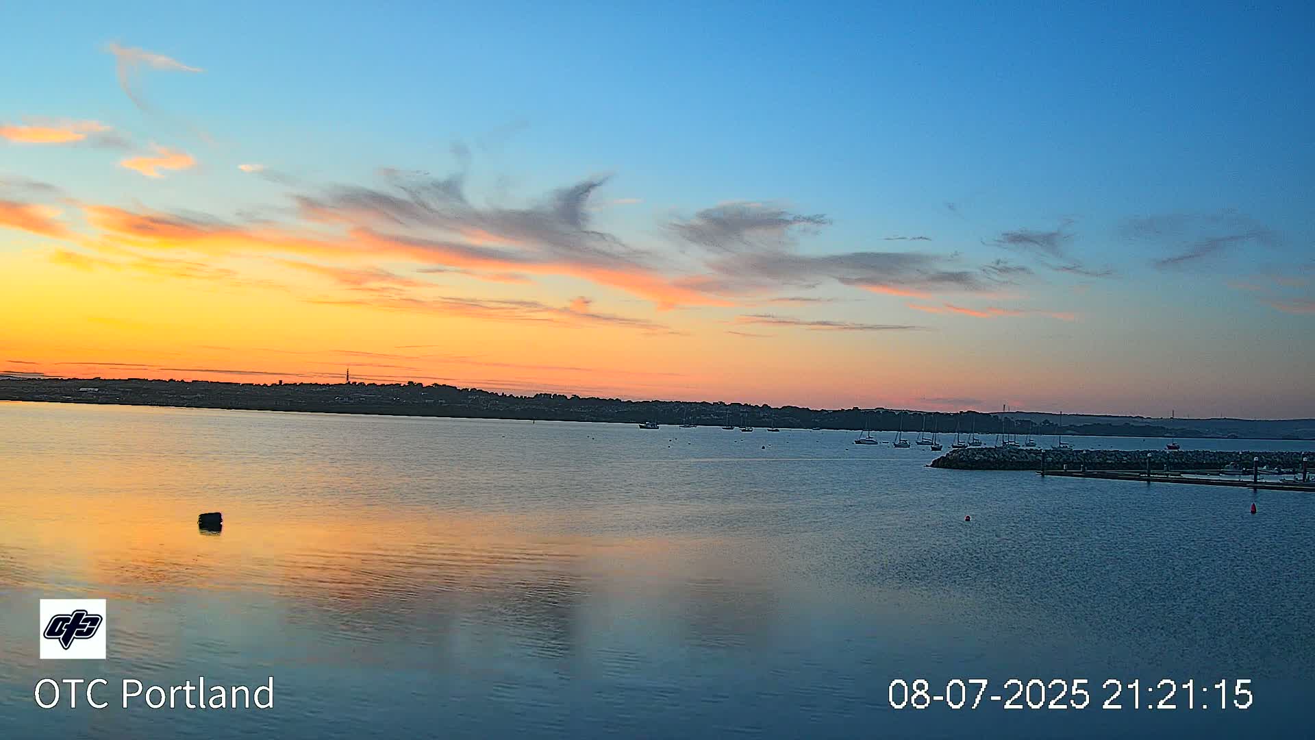 Portland Island Harbour & Weymouth City Live Cam - Portland, Dorset, Sout West, England, United Kingdom