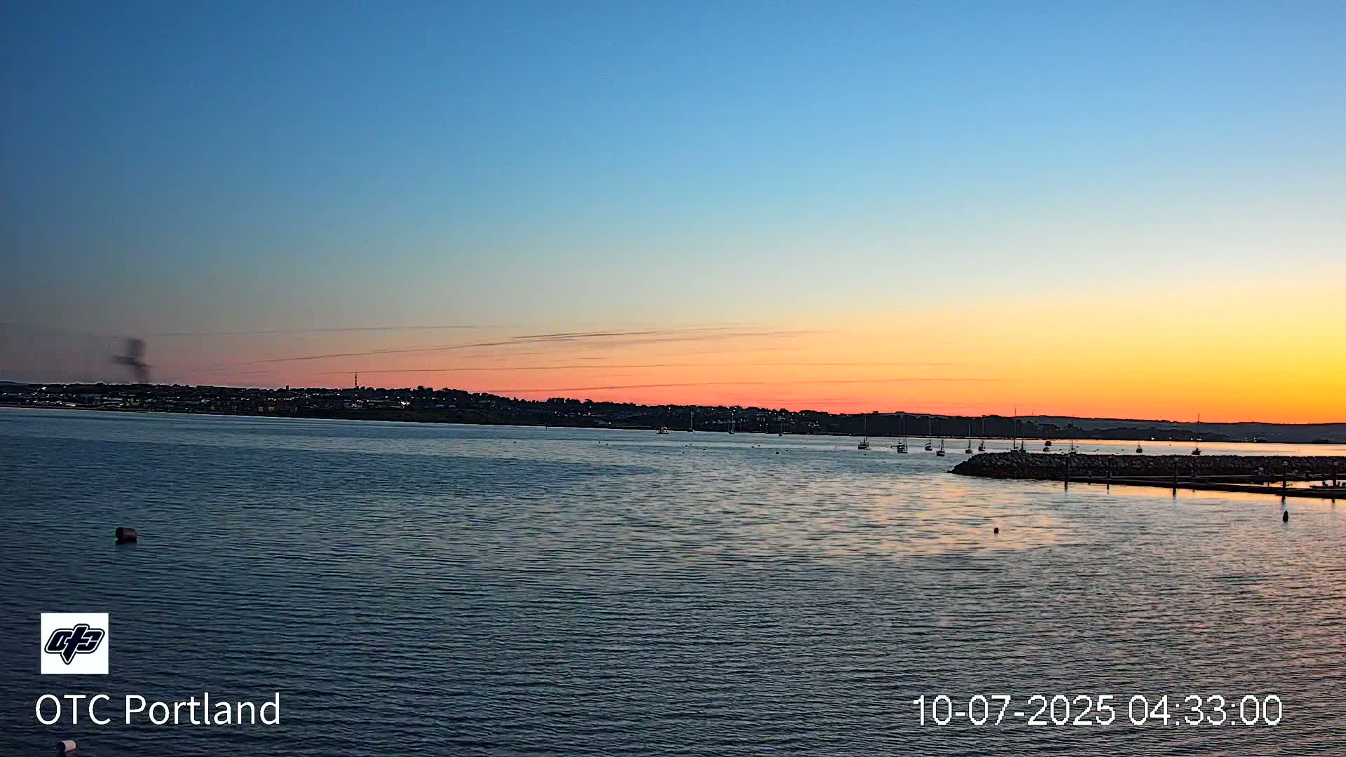 Portland Island Harbour & Weymouth City Live Cam - Portland, Dorset, Sout West, England, United Kingdom