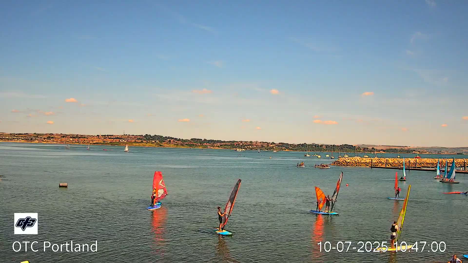 Portland Island Harbour & Weymouth City Live Cam - Portland, Dorset, Sout West, England, United Kingdom