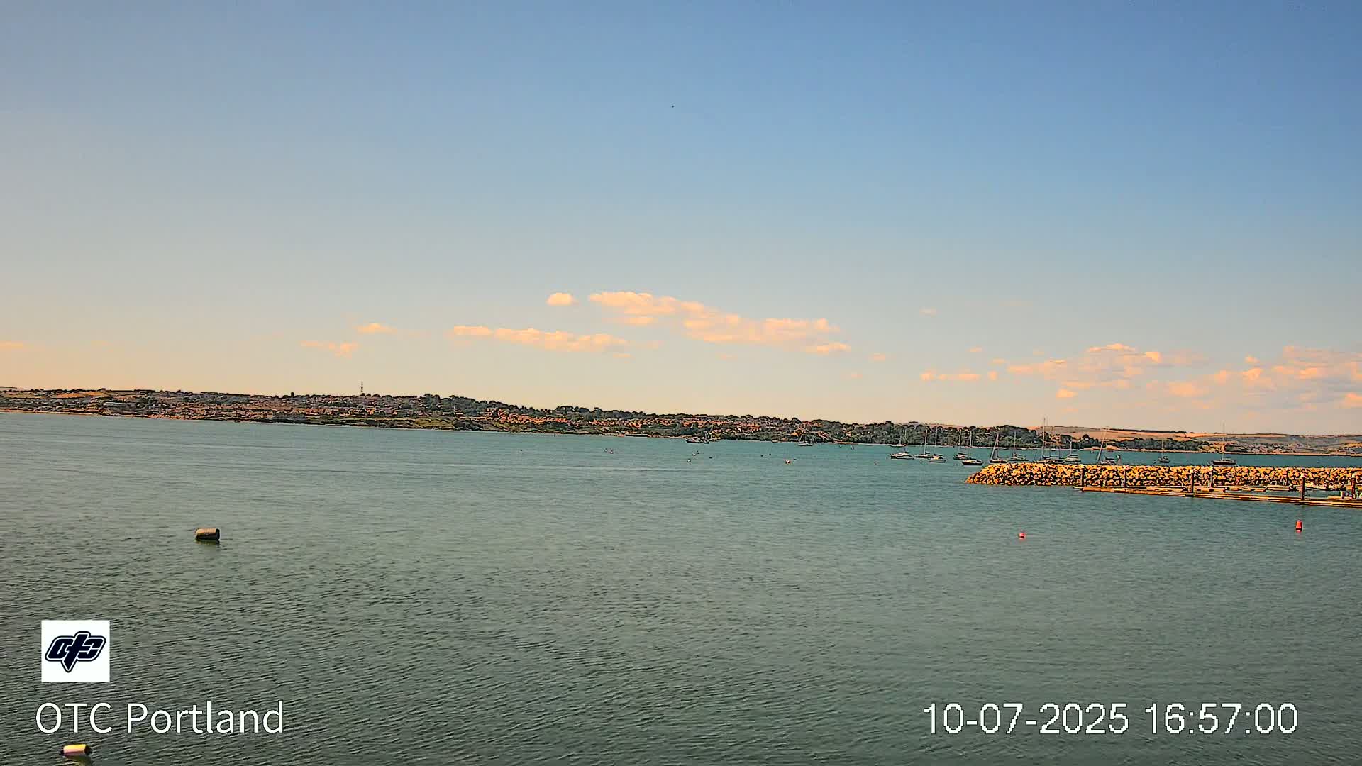 Portland Island Harbour & Weymouth City Live Cam - Portland, Dorset, Sout West, England, United Kingdom