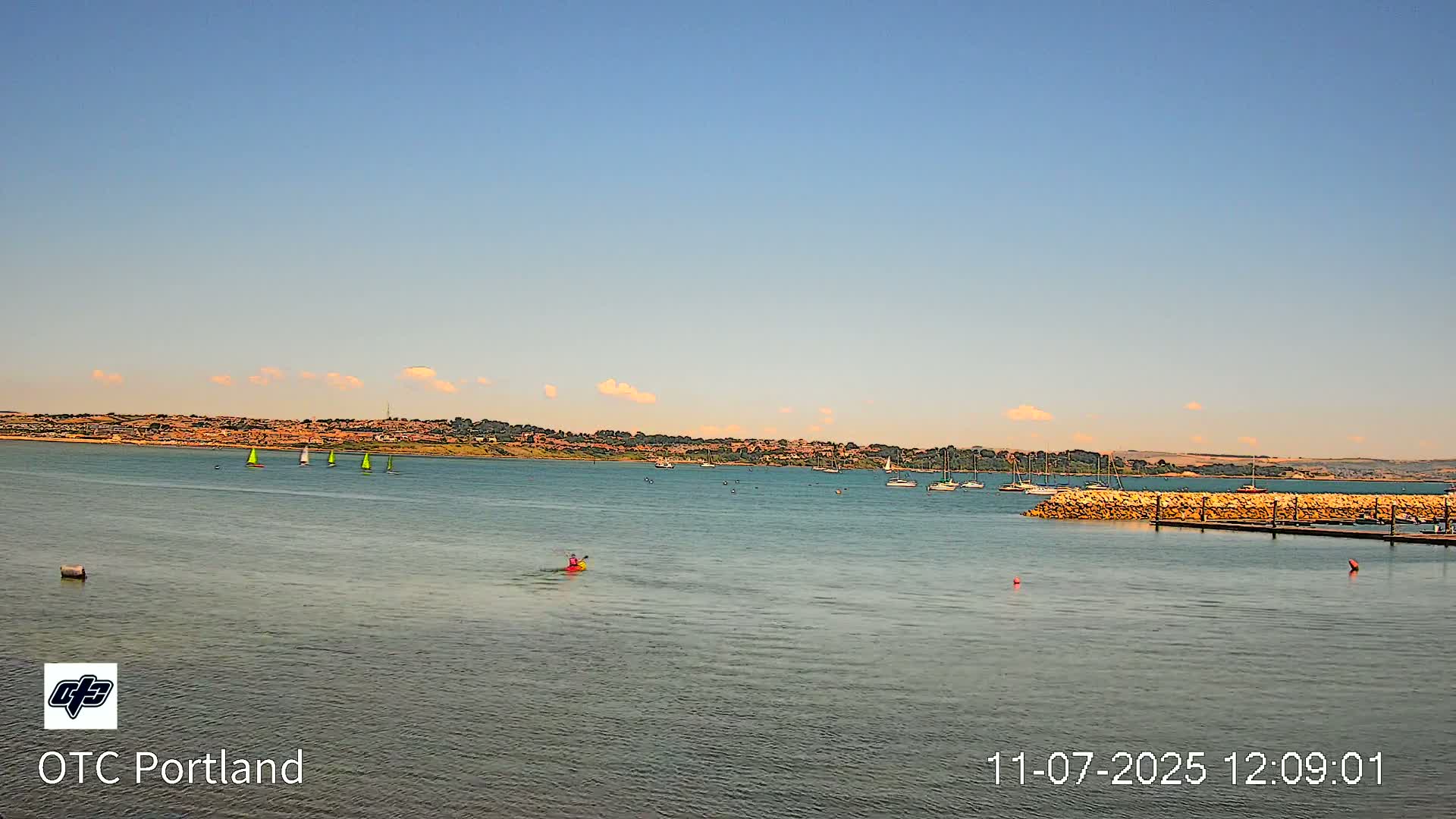 Portland Island Harbour & Weymouth City Live Cam - Portland, Dorset, Sout West, England, United Kingdom