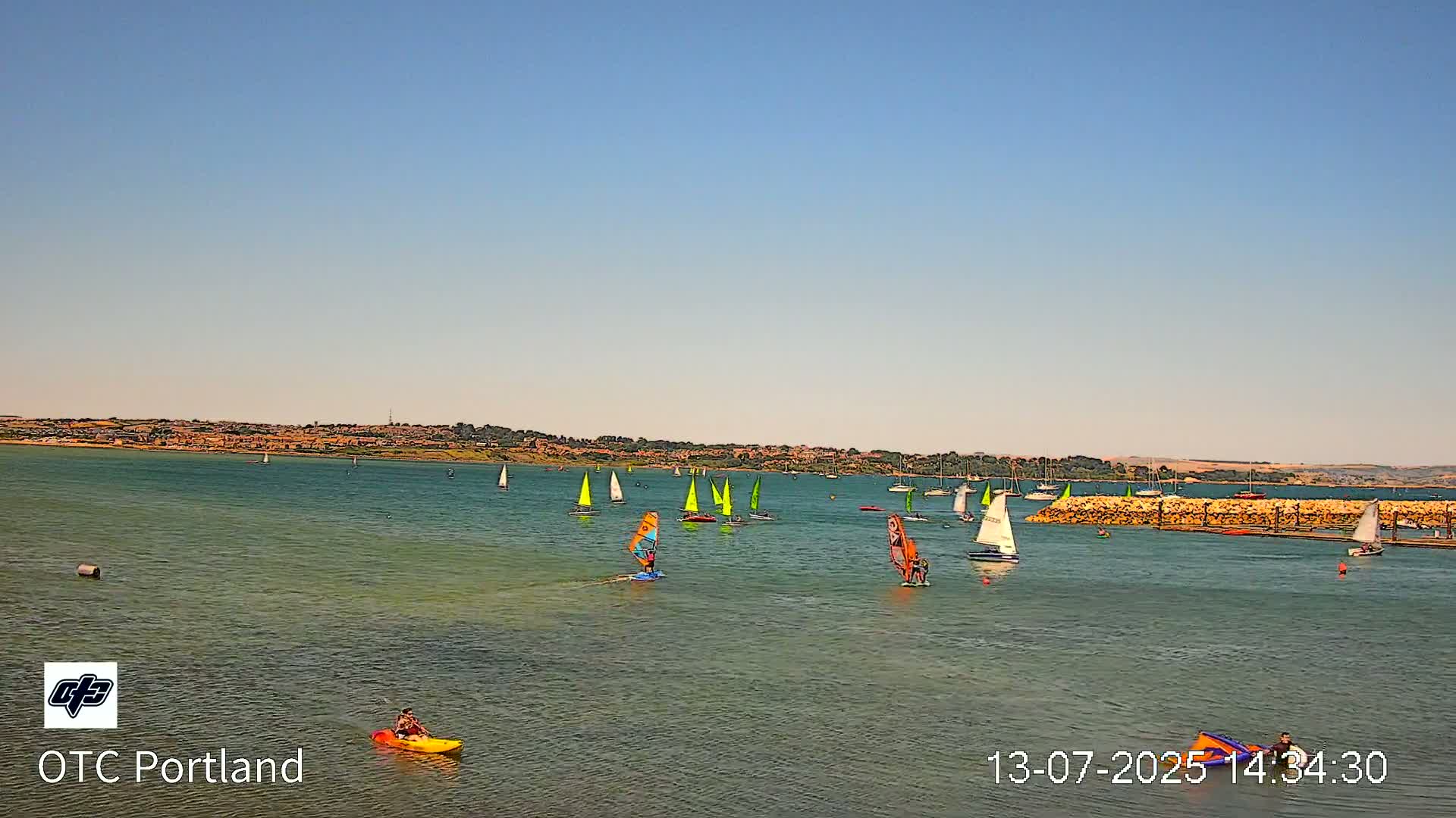 Portland Island Harbour & Weymouth City Live Cam - Portland, Dorset, Sout West, England, United Kingdom