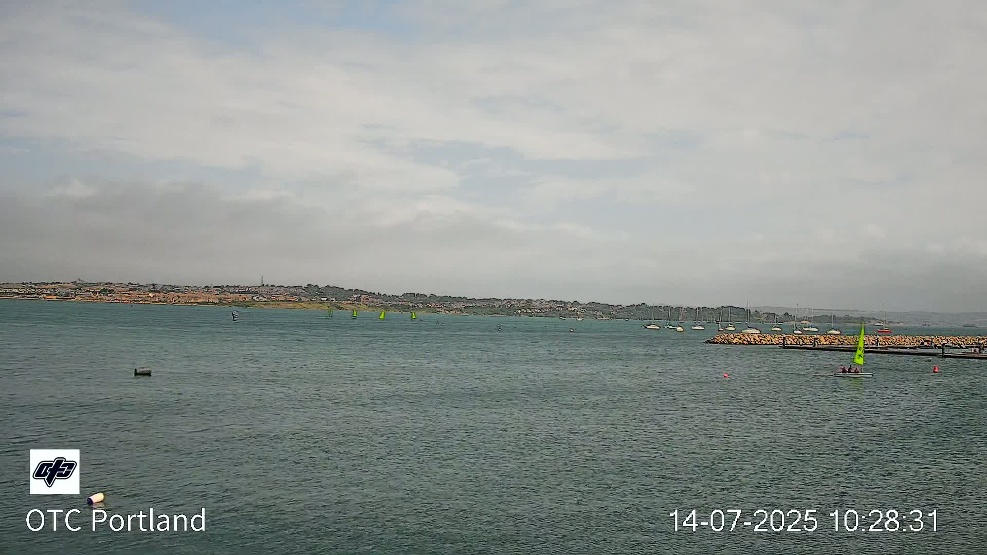 Portland Island Harbour & Weymouth City Live Cam - Portland, Dorset, Sout West, England, United Kingdom