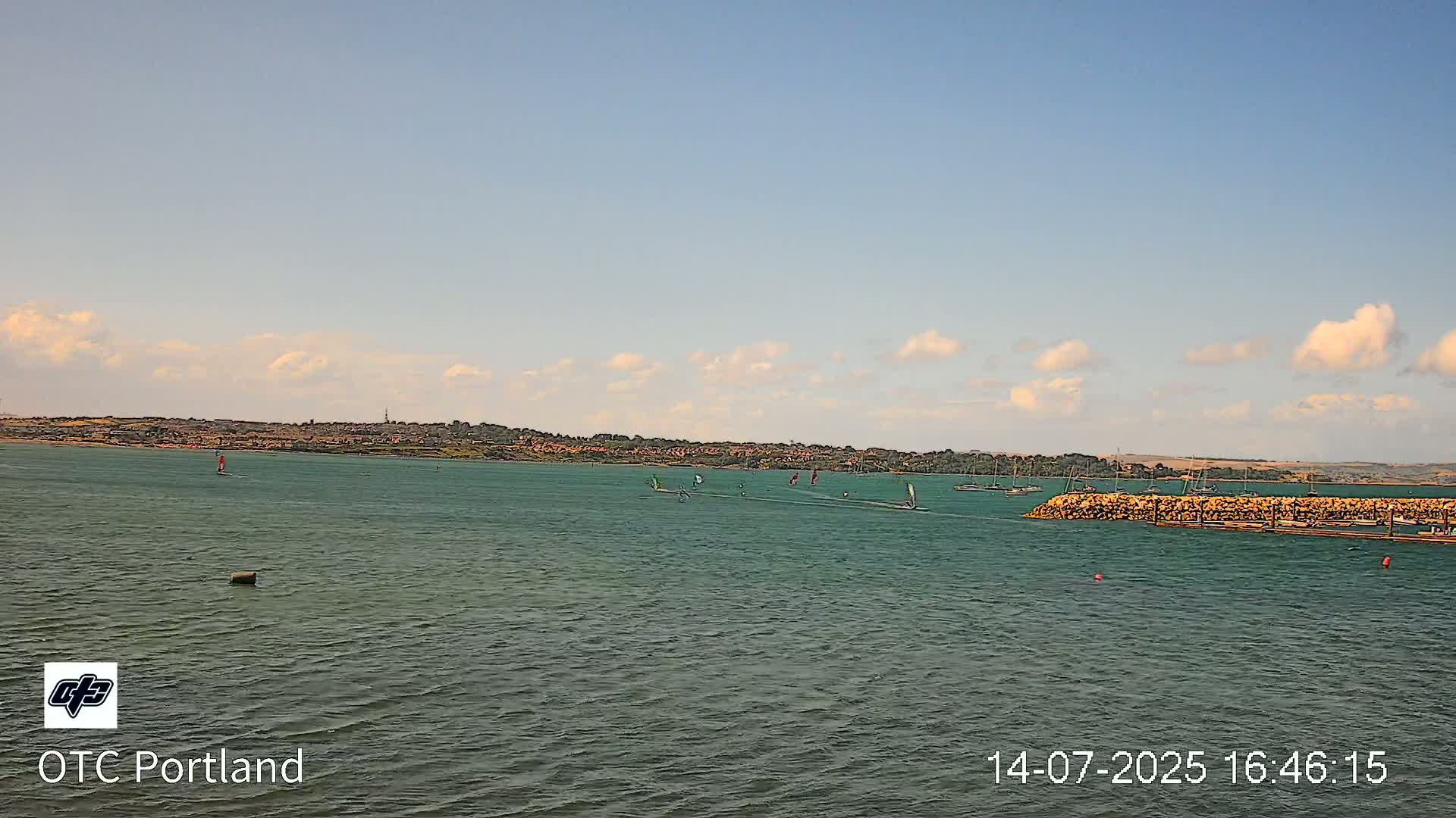 Portland Island Harbour & Weymouth City Live Cam - Portland, Dorset, Sout West, England, United Kingdom