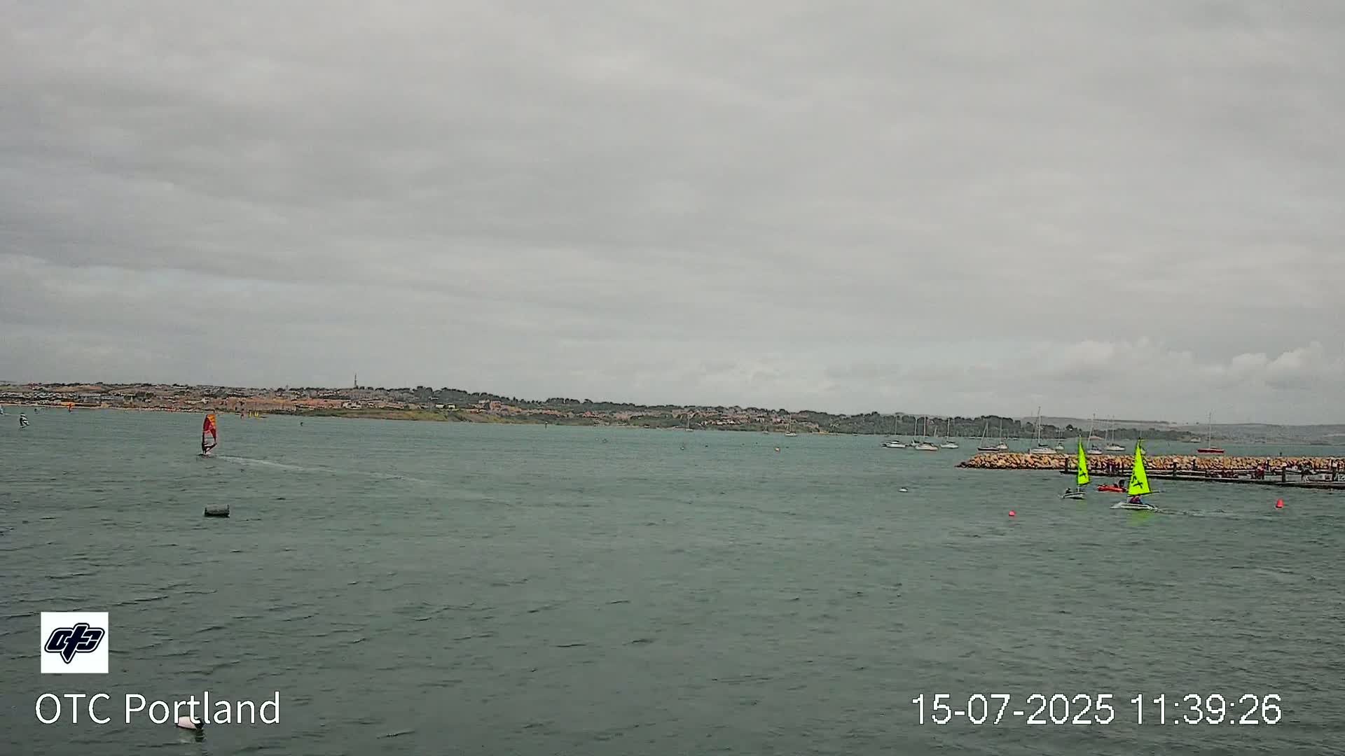 Portland Island Harbour & Weymouth City Live Cam - Portland, Dorset, Sout West, England, United Kingdom