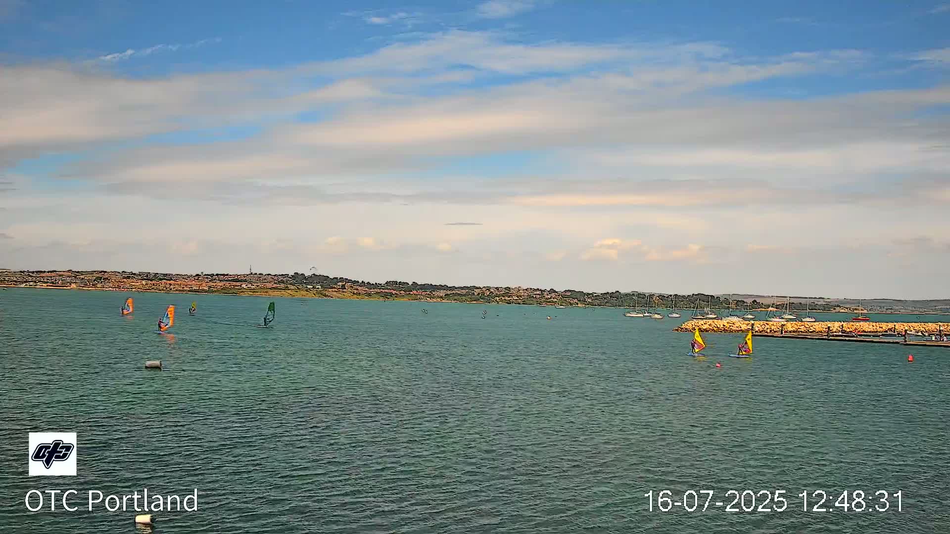 Portland Island Harbour & Weymouth City Live Cam - Portland, Dorset, Sout West, England, United Kingdom