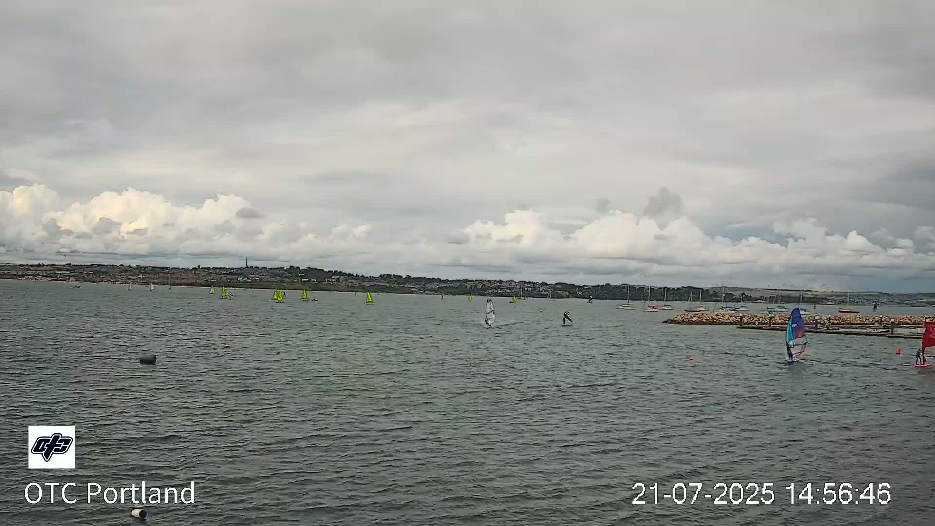 Portland Island Harbour & Weymouth City Live Cam - Portland, Dorset, Sout West, England, United Kingdom