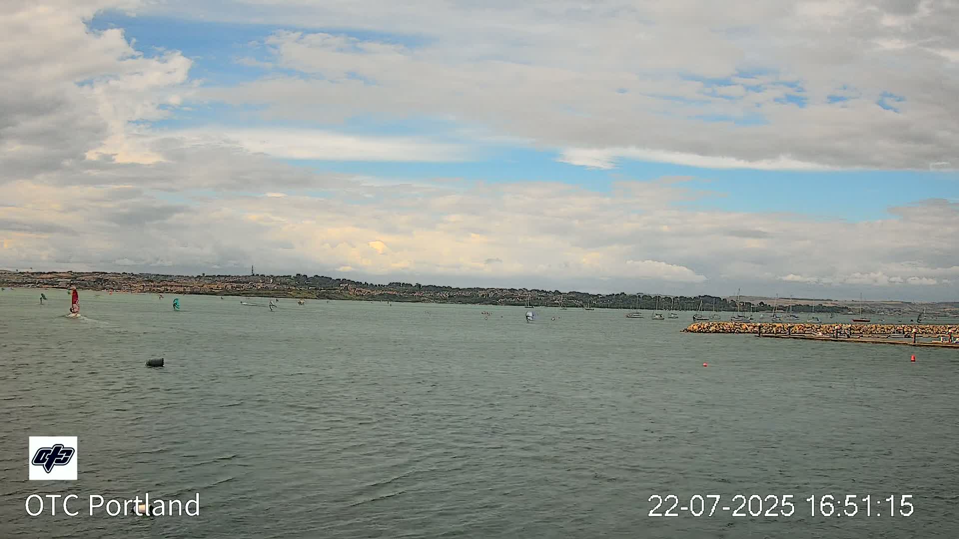 Portland Island Harbour & Weymouth City Live Cam - Portland, Dorset, Sout West, England, United Kingdom