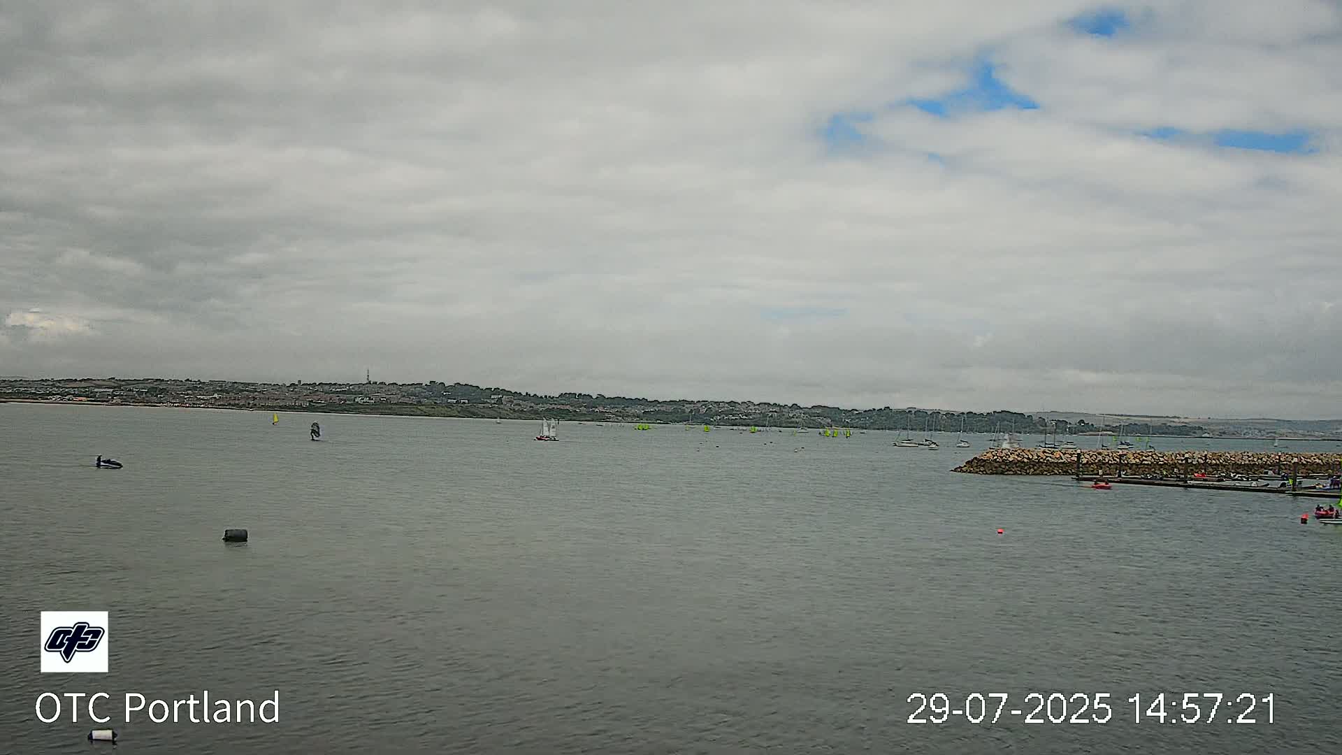 Portland Island Harbour & Weymouth City Live Cam - Portland, Dorset, Sout West, England, United Kingdom