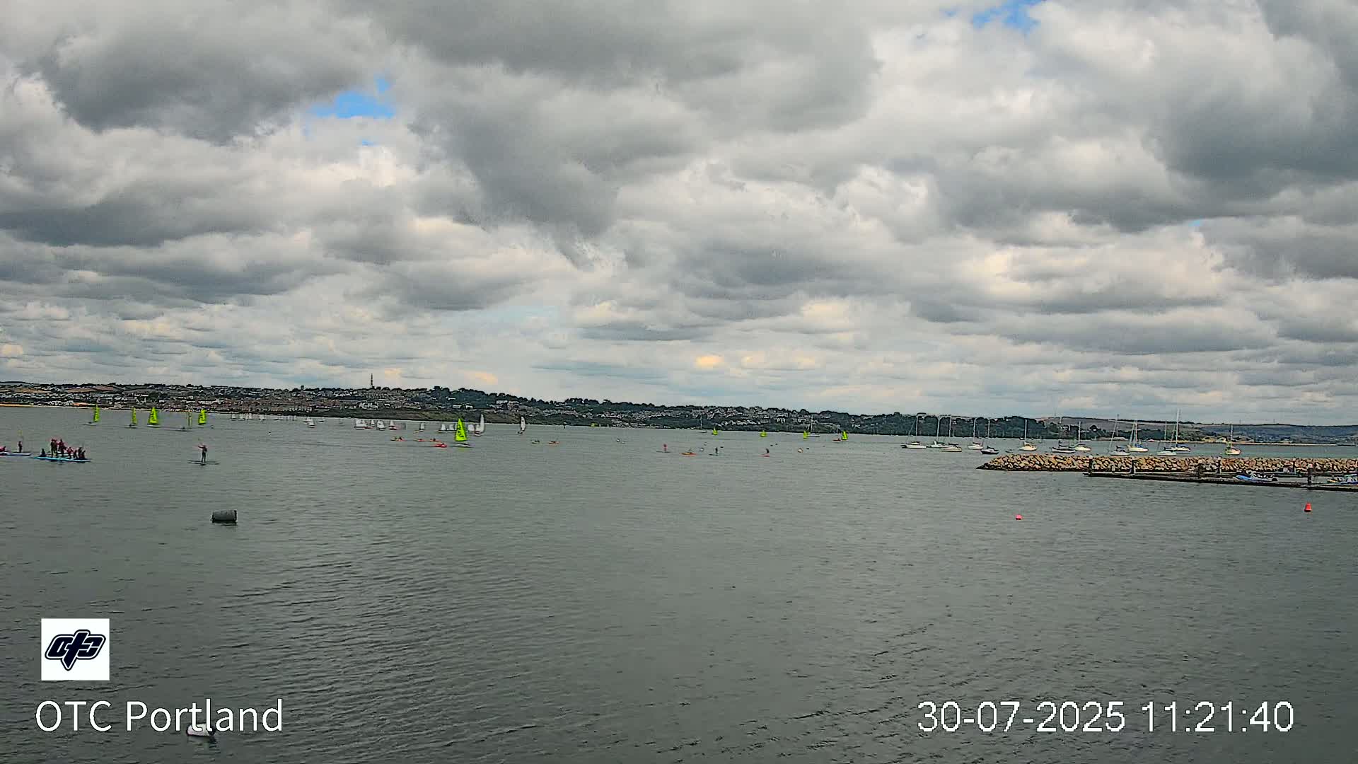 Portland Island Harbour & Weymouth City Live Cam - Portland, Dorset, Sout West, England, United Kingdom