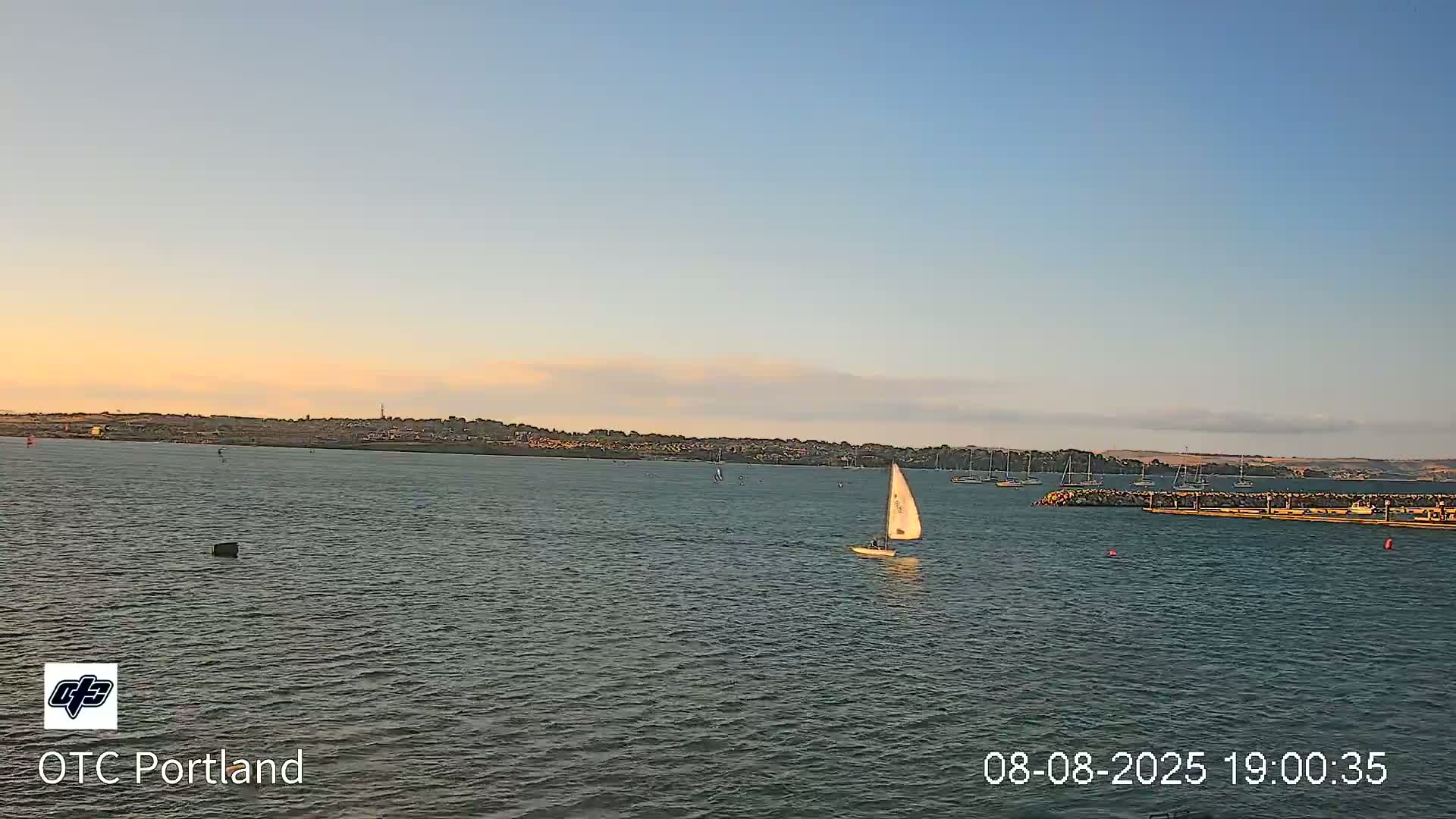 Portland Island Harbour & Weymouth City Live Cam - Portland, Dorset, Sout West, England, United Kingdom