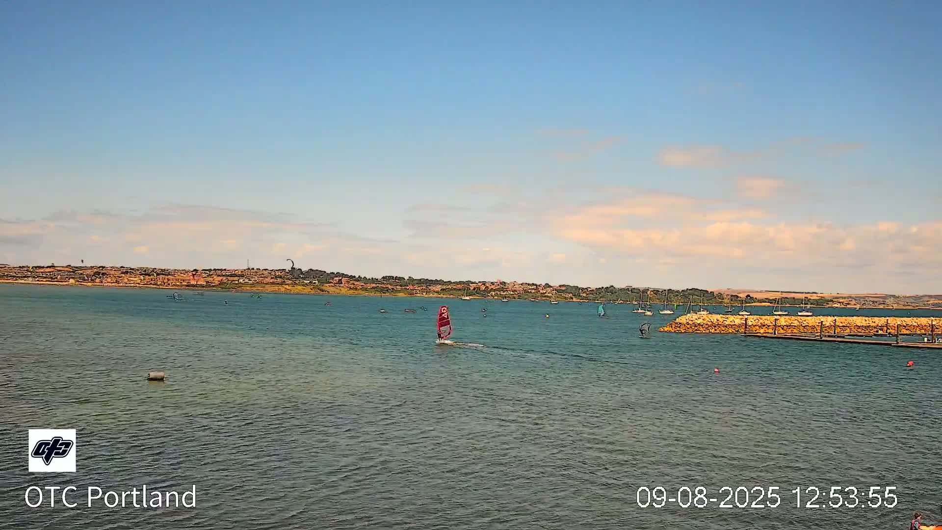Portland Island Harbour & Weymouth City Live Cam - Portland, Dorset, Sout West, England, United Kingdom